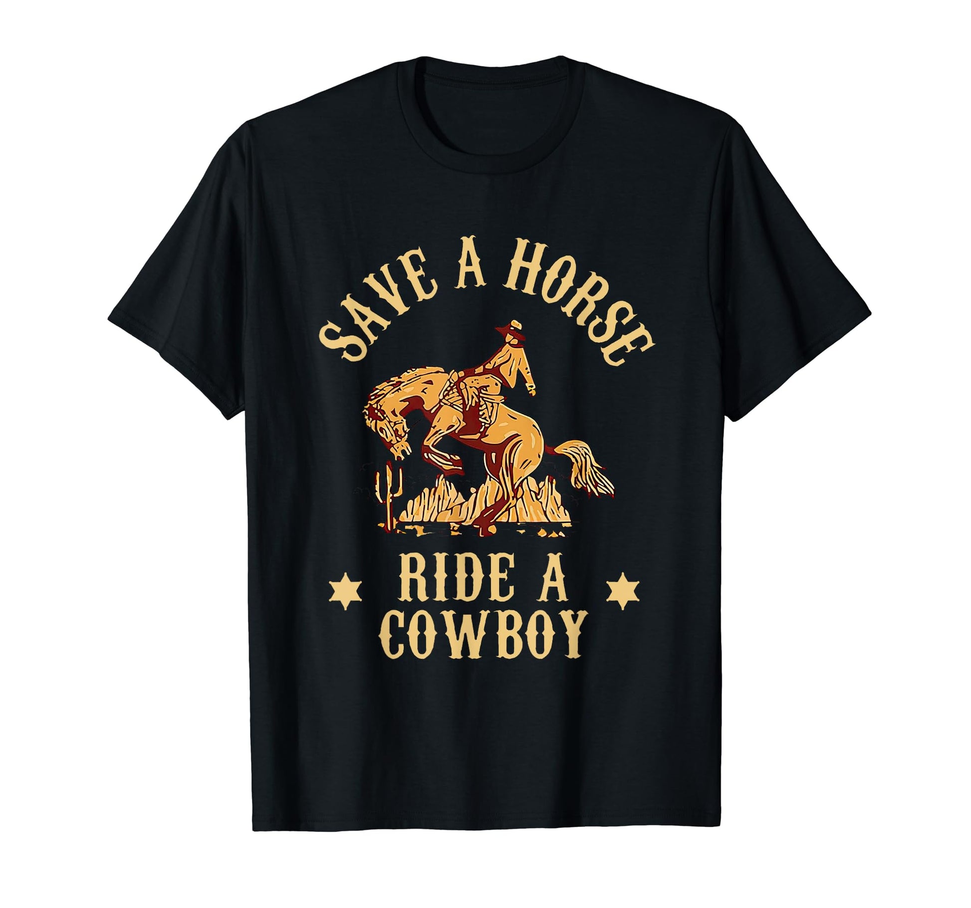 Save Horse Ride Cowboy 90S T-Shirt - Casual Everyday Wear for Adults - T-Shirt, Sweatshirt, Hoodie