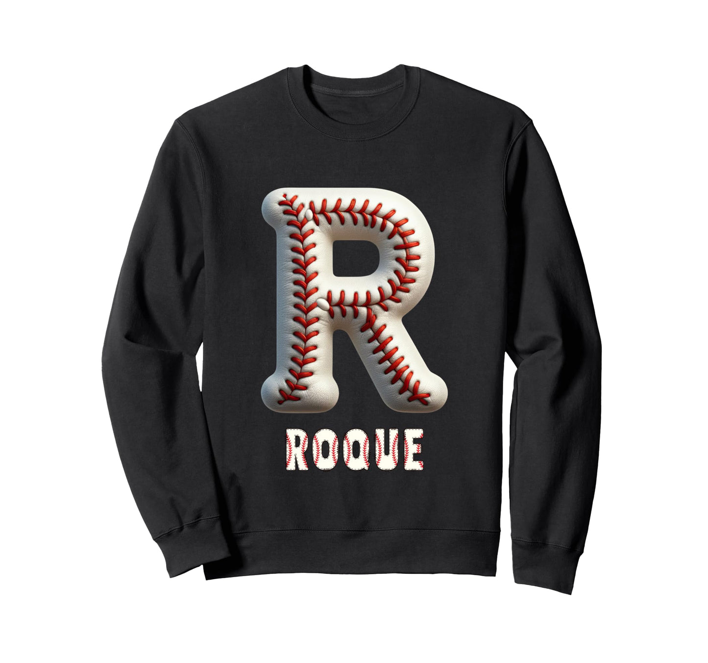 Baseball Home Run Mael Initial Sweatshirt - Custom Art Print for Adults - T-Shirt, Sweatshirt, Hoodie