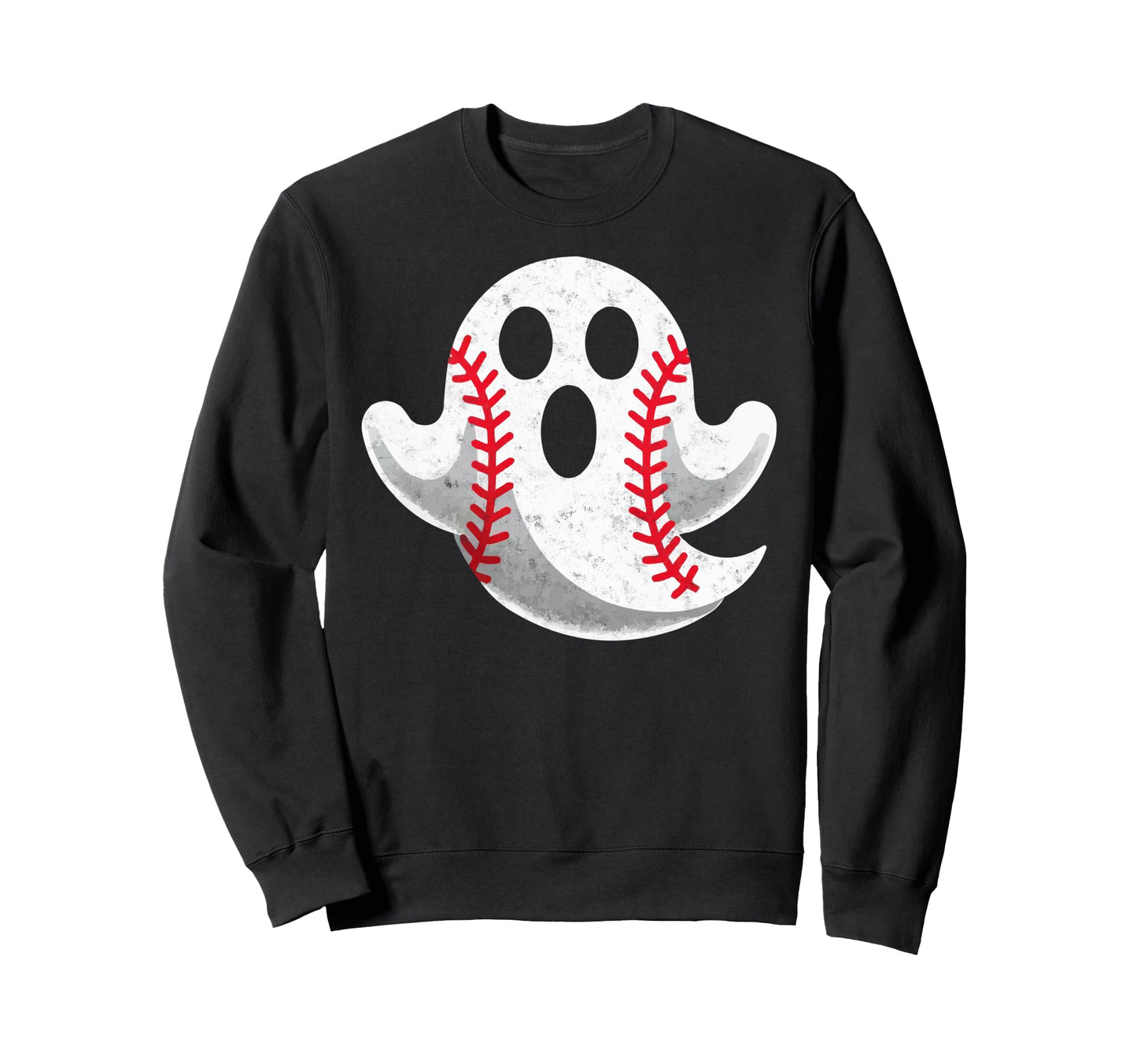 Funny Ghost Baseball Ball Lazy Sweatshirt - Unique Graphic Men Women - T-Shirt, Sweatshirt, Hoodie