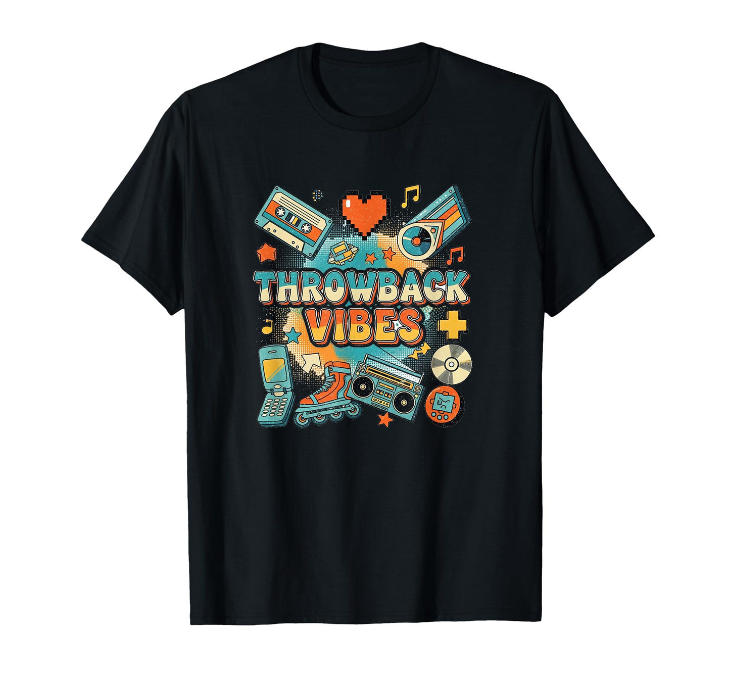 Throwback Vibes 90S Y2K Aesthetic T-Shirt - Aesthetic Graphic Unisex - T-Shirt, Sweatshirt, Hoodie