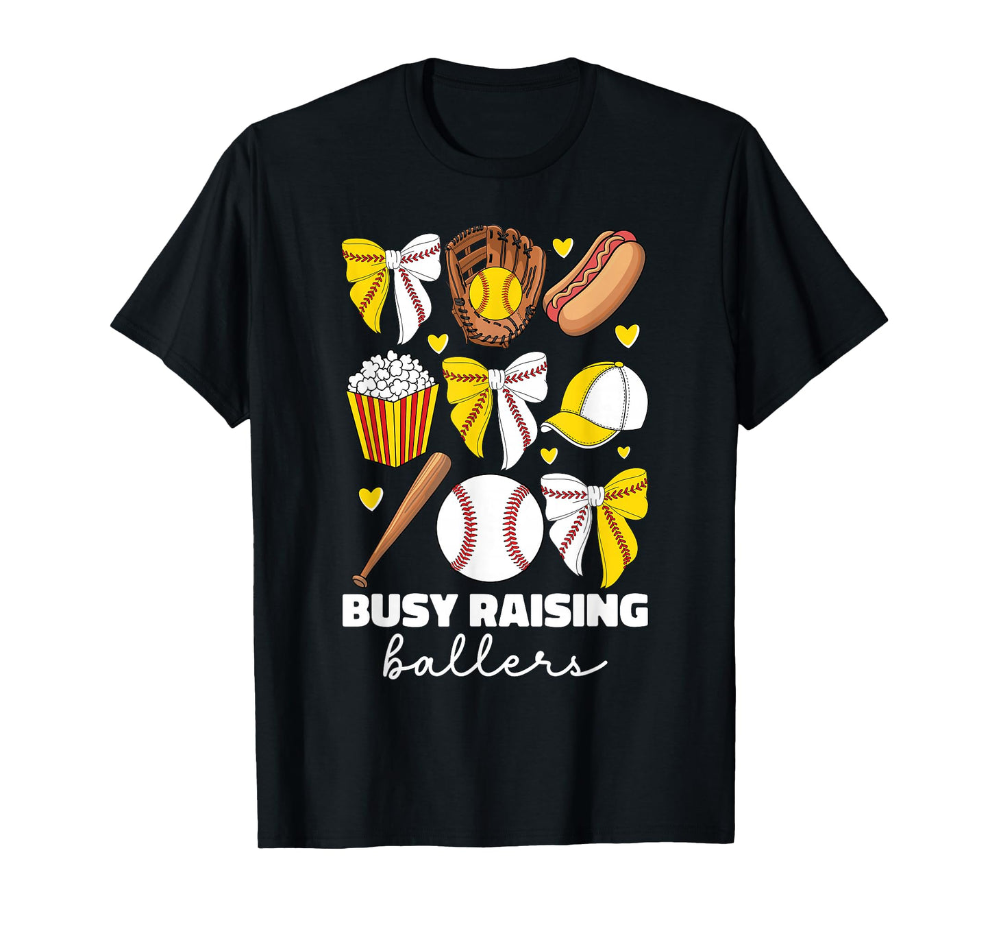Busy Raising Ballers Baseball And T-Shirt - Fun Novelty Design for Adults - T-Shirt, Sweatshirt, Hoodie
