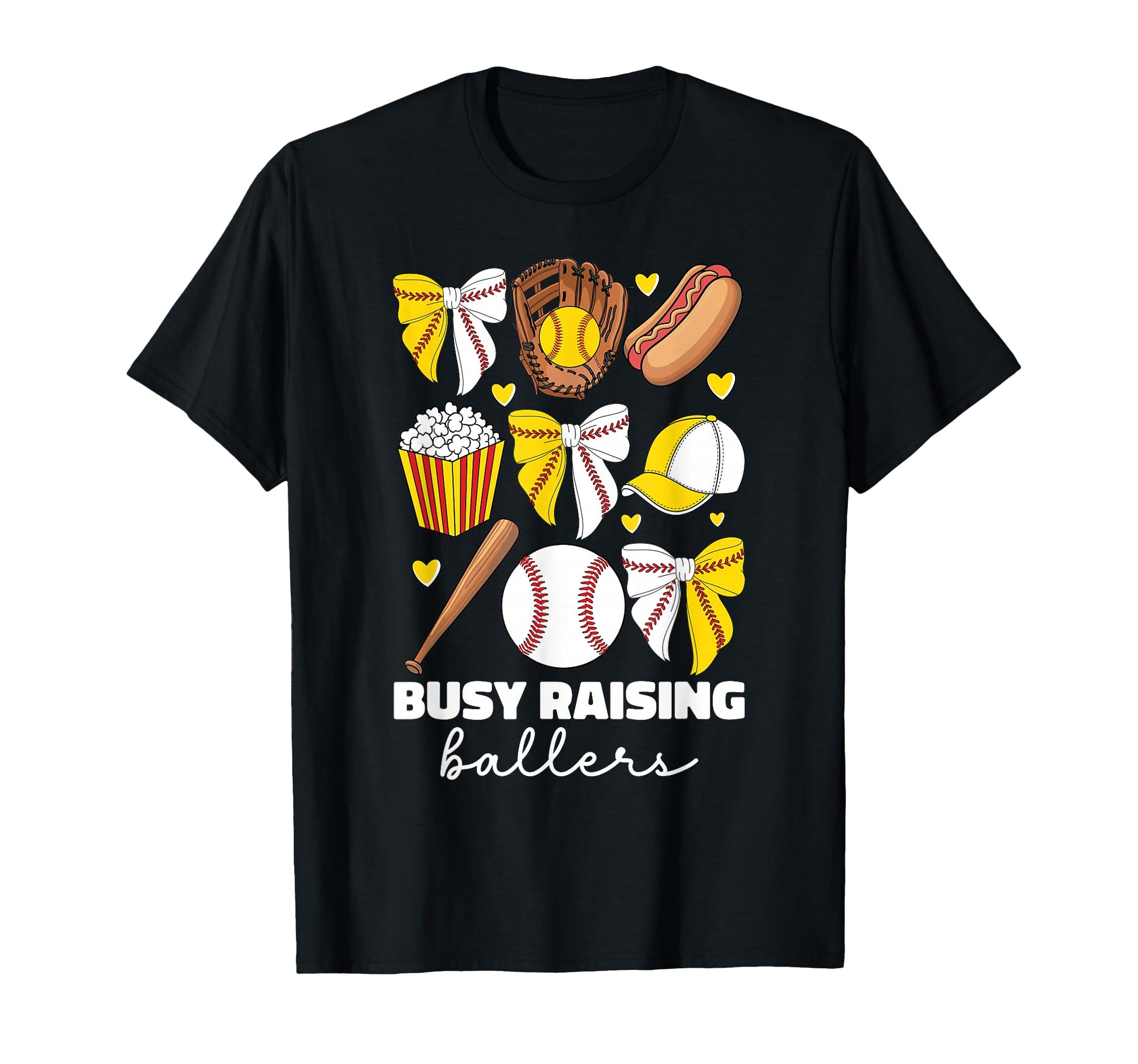 Busy Raising Ballers Baseball And T-Shirt - Fun Novelty Design for Adults - T-Shirt, Sweatshirt, Hoodie