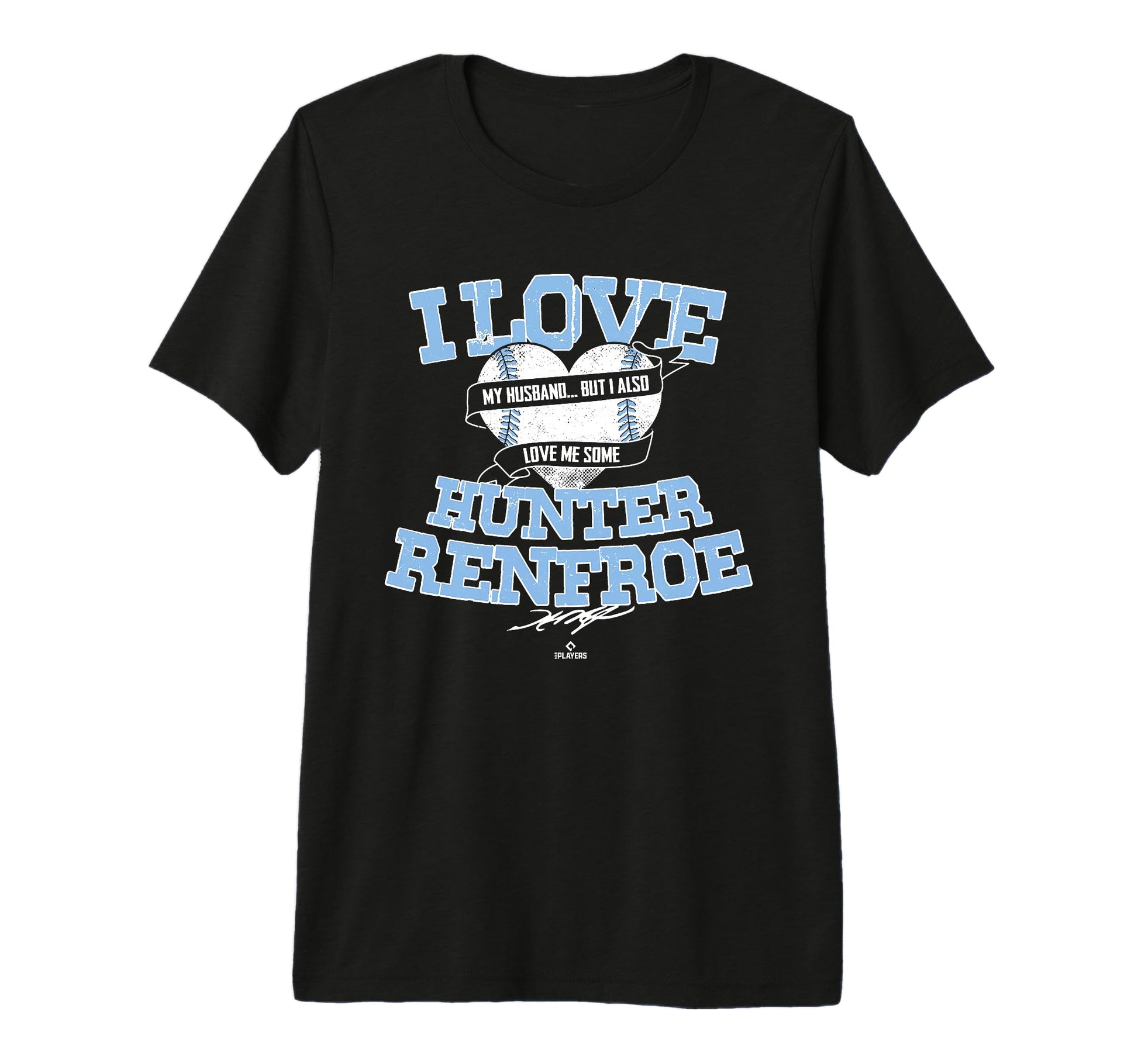 I Love Hunter Renfroe Tri Blend T-Shirt - Custom Art Print Unisex - T-Shirt, Sweatshirt, Hoodie