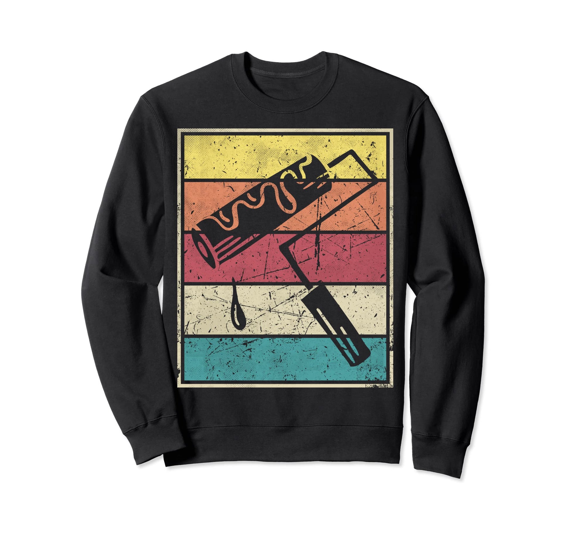Paint Roller Stripes Sweatshirt - Streetwear Style Unisex - T-Shirt, Sweatshirt, Hoodie