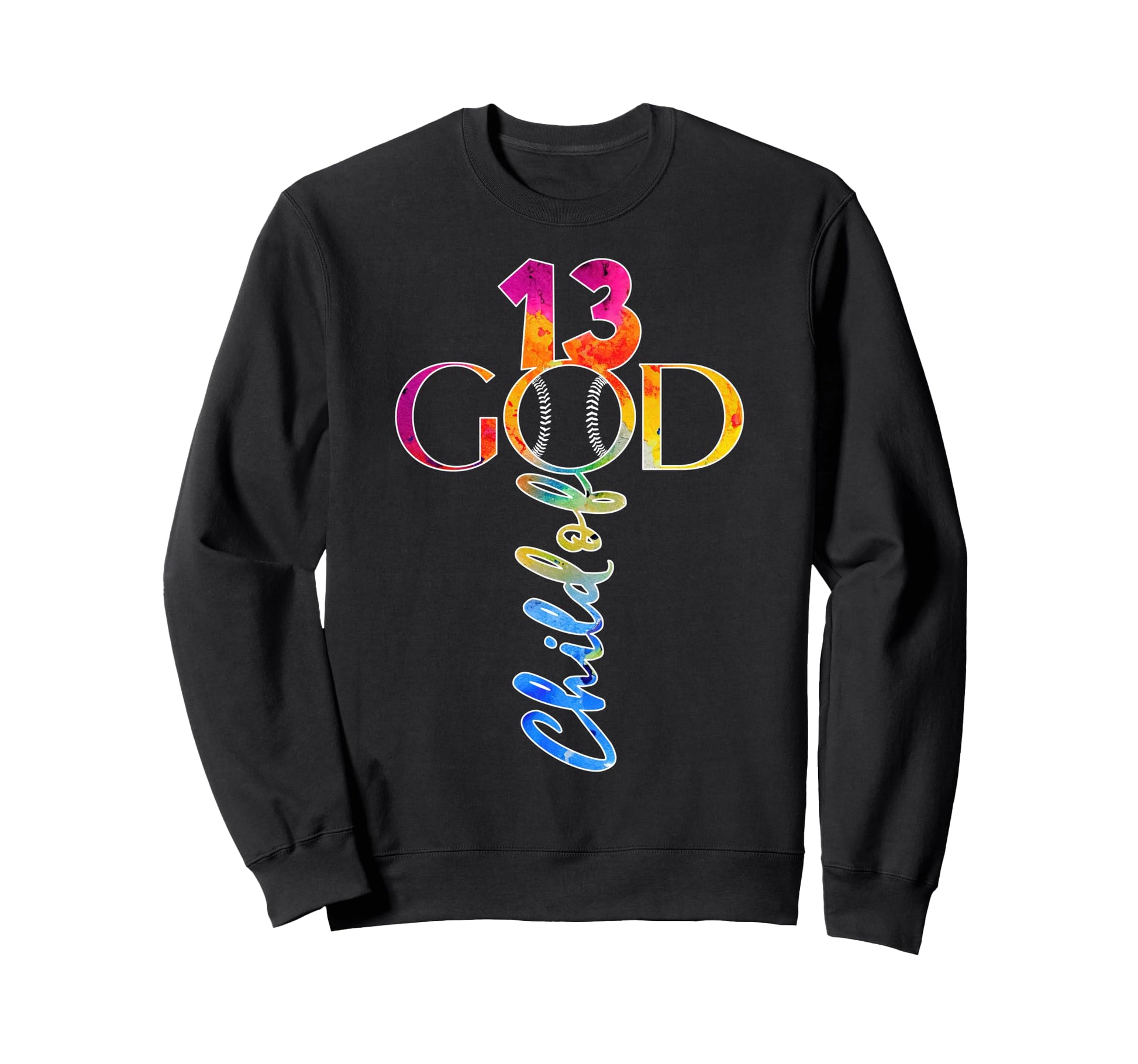 Jesus 13 Years Child God Baseball Sweatshirt - Minimalist Print Unisex - T-Shirt, Sweatshirt, Hoodie
