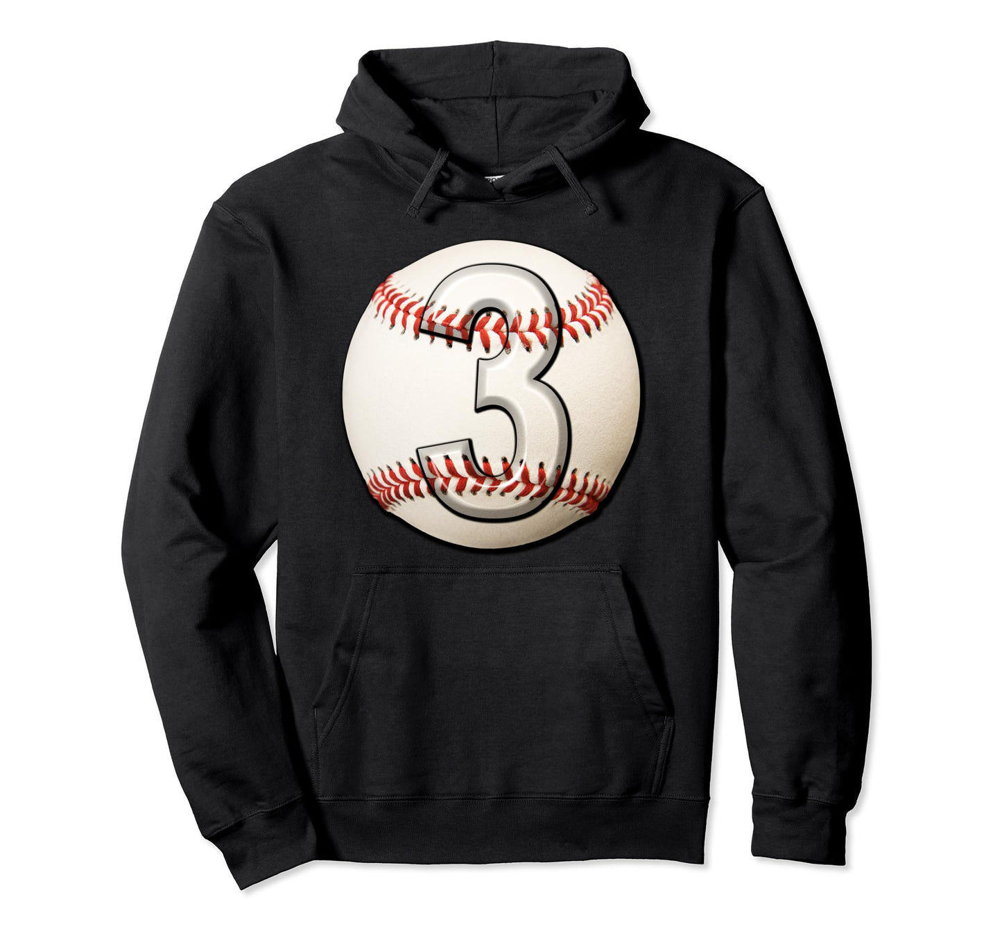 Baseball 3Rd Birthday Sports Product Hoodie - Trendy Graphic for Adults - T-Shirt, Sweatshirt, Hoodie