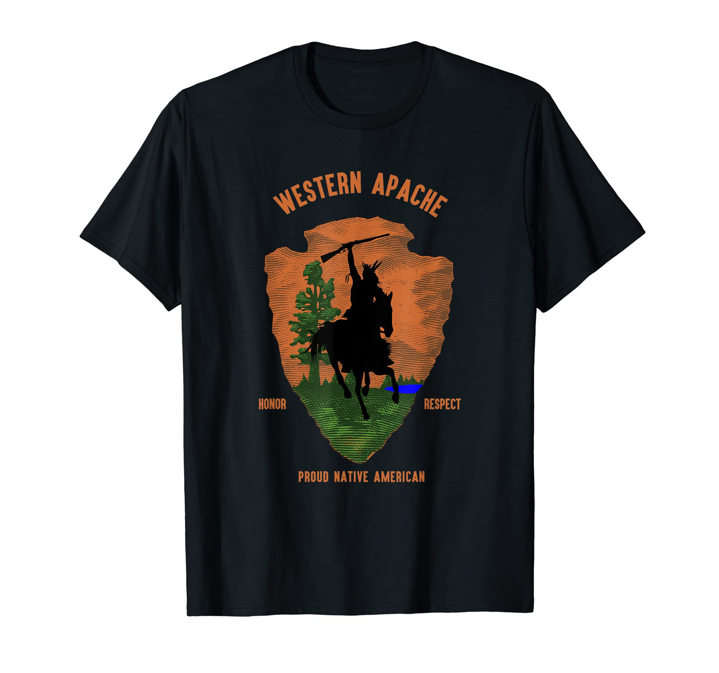 Western Apache Tribe Native American T-Shirt - Novelty Apparel for Adults - T-Shirt, Sweatshirt, Hoodie