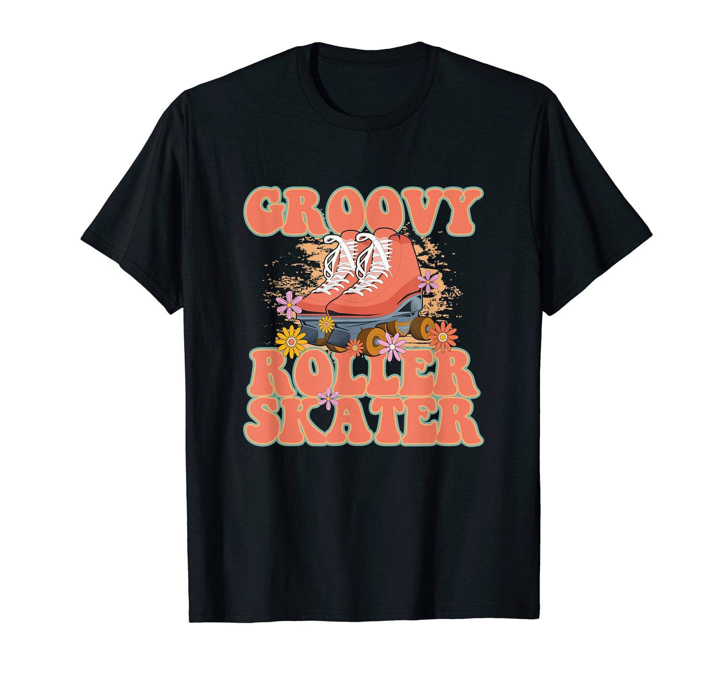 Groovy Roller Skates Skater 90S T-Shirt - Aesthetic Graphic for Adults - T-Shirt, Sweatshirt, Hoodie