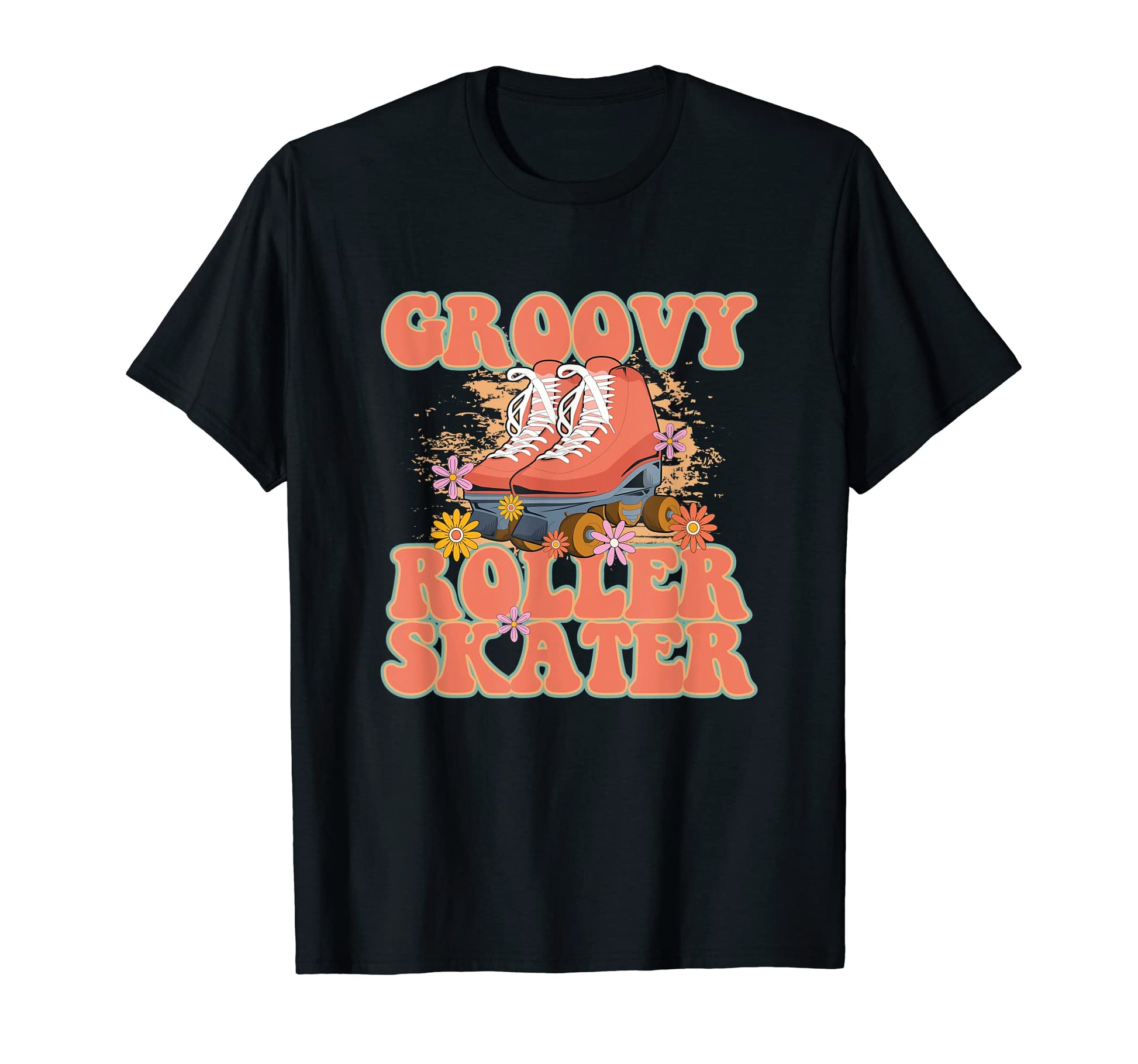 Groovy Roller Skates Skater 90S T-Shirt - Aesthetic Graphic for Adults - T-Shirt, Sweatshirt, Hoodie