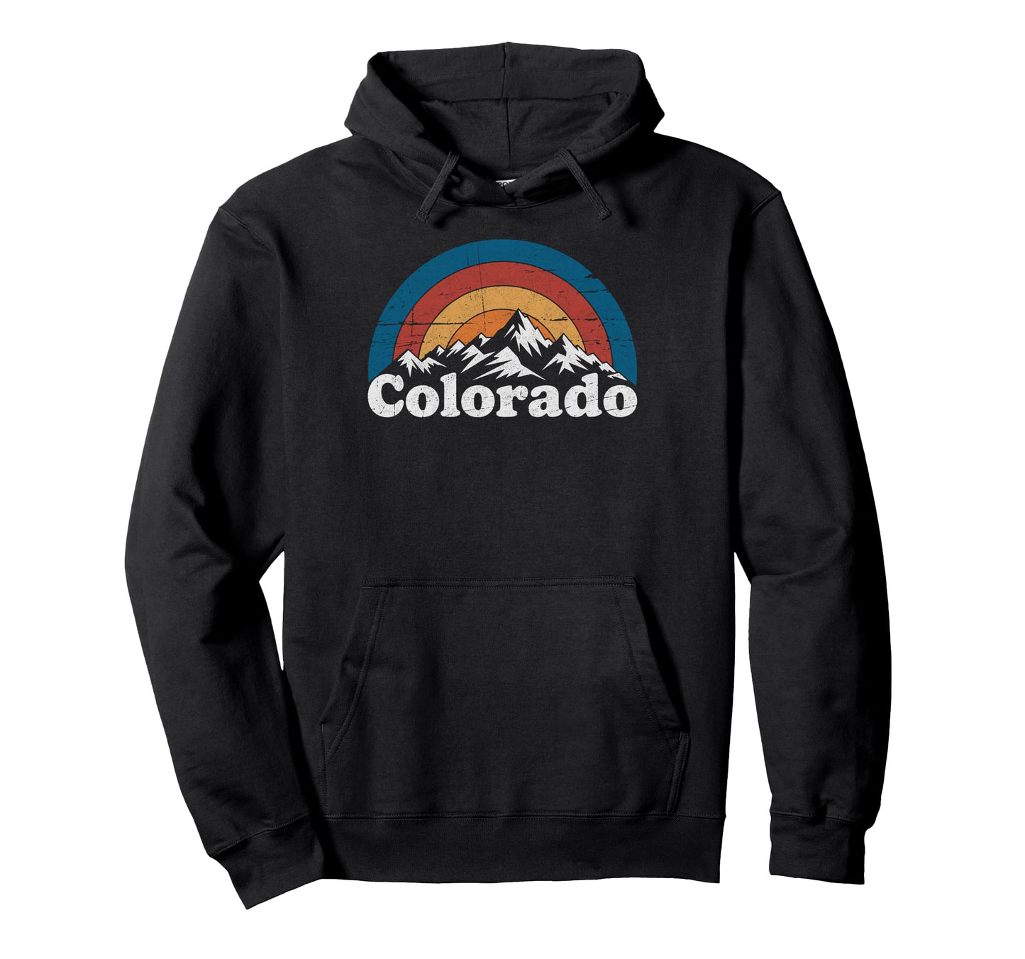 Colorado Mountains Nature Hiking Hoodie - Fun Novelty Design Men Women - T-Shirt, Sweatshirt, Hoodie