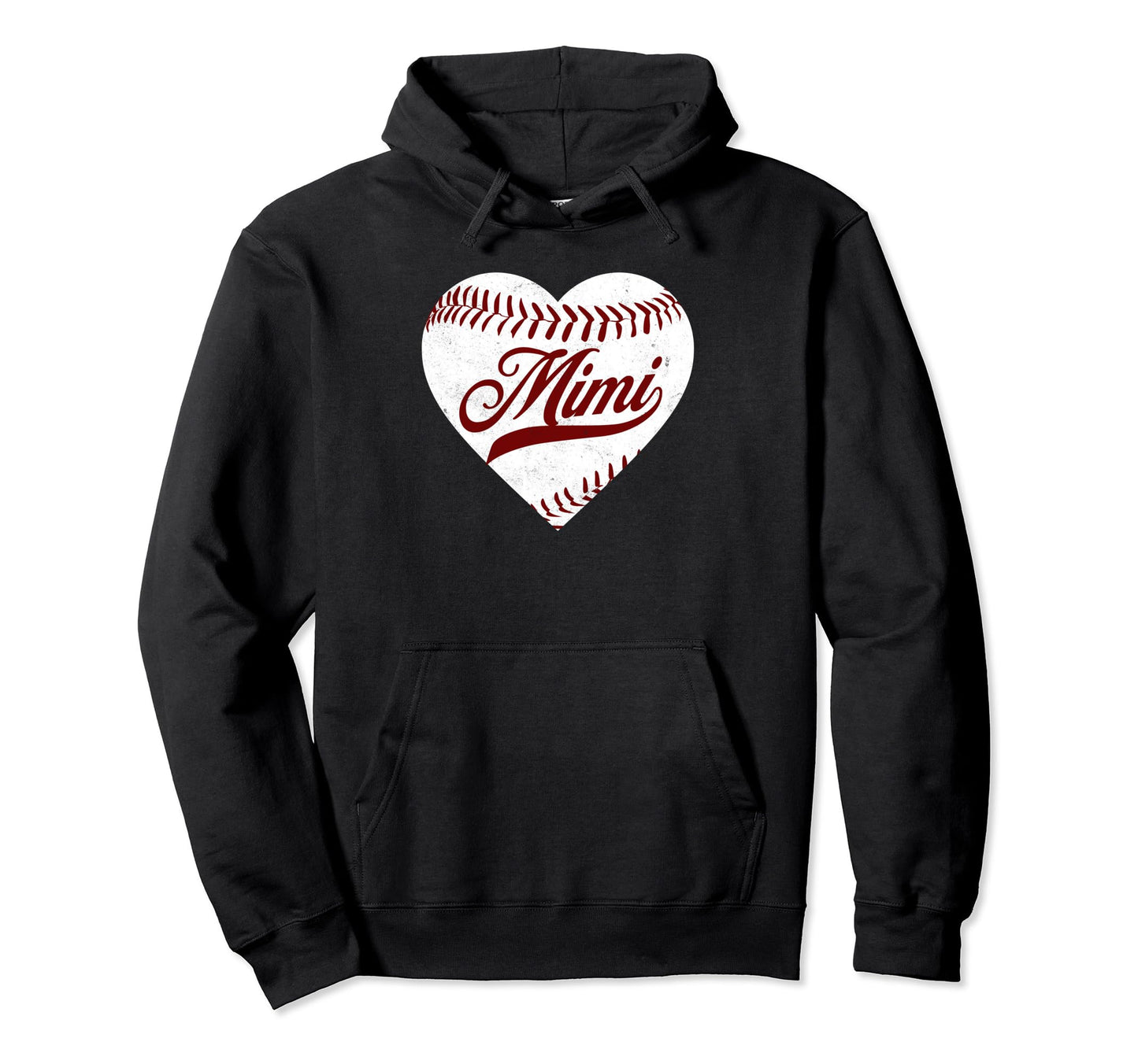 Funny Mimi Loves Baseball Hoodie - Casual Everyday Wear for Adults - T-Shirt, Sweatshirt, Hoodie