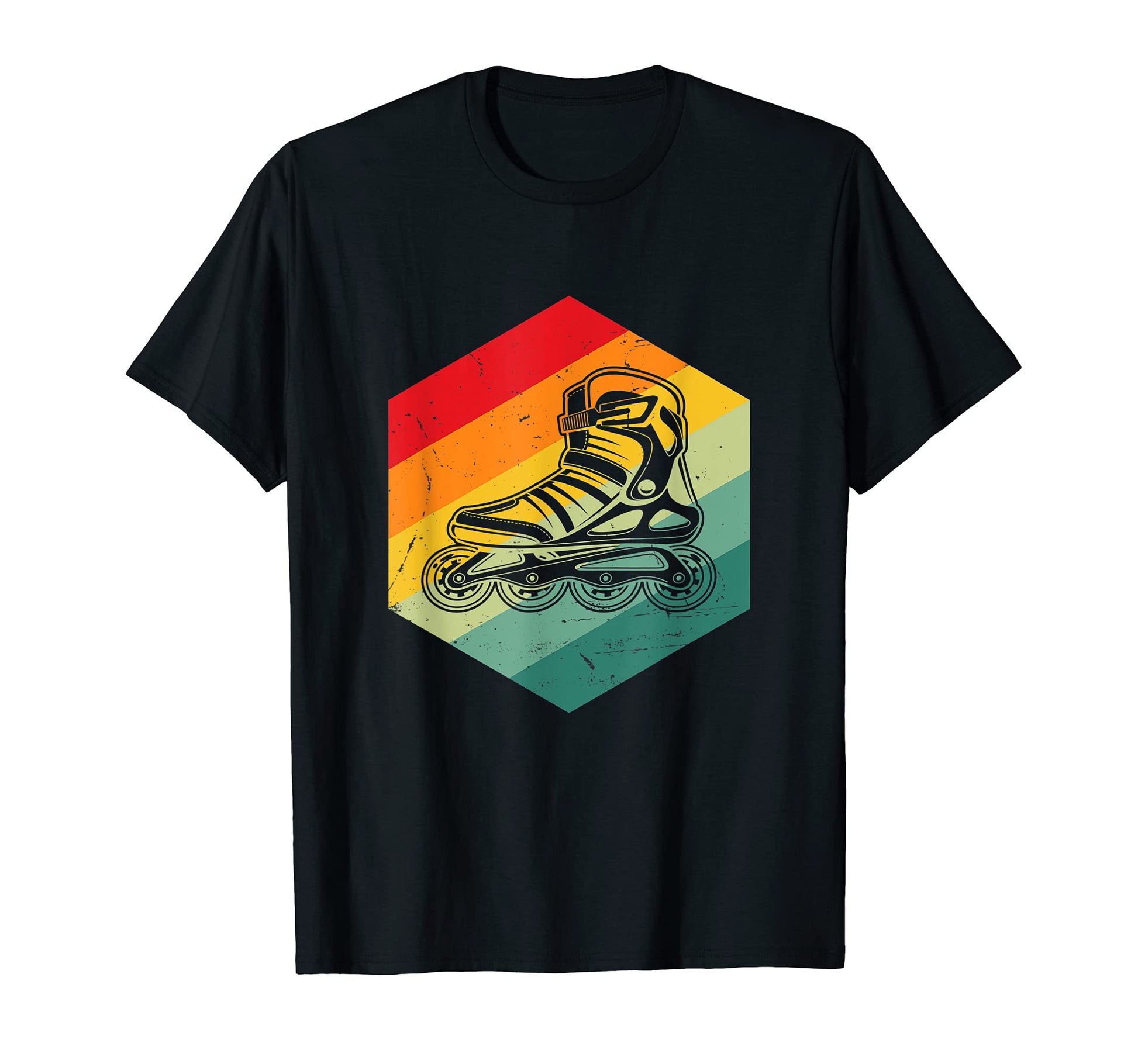 Roller Skater Skating 70S 80S Skates T-Shirt - Unique Graphic Unisex - T-Shirt, Sweatshirt, Hoodie