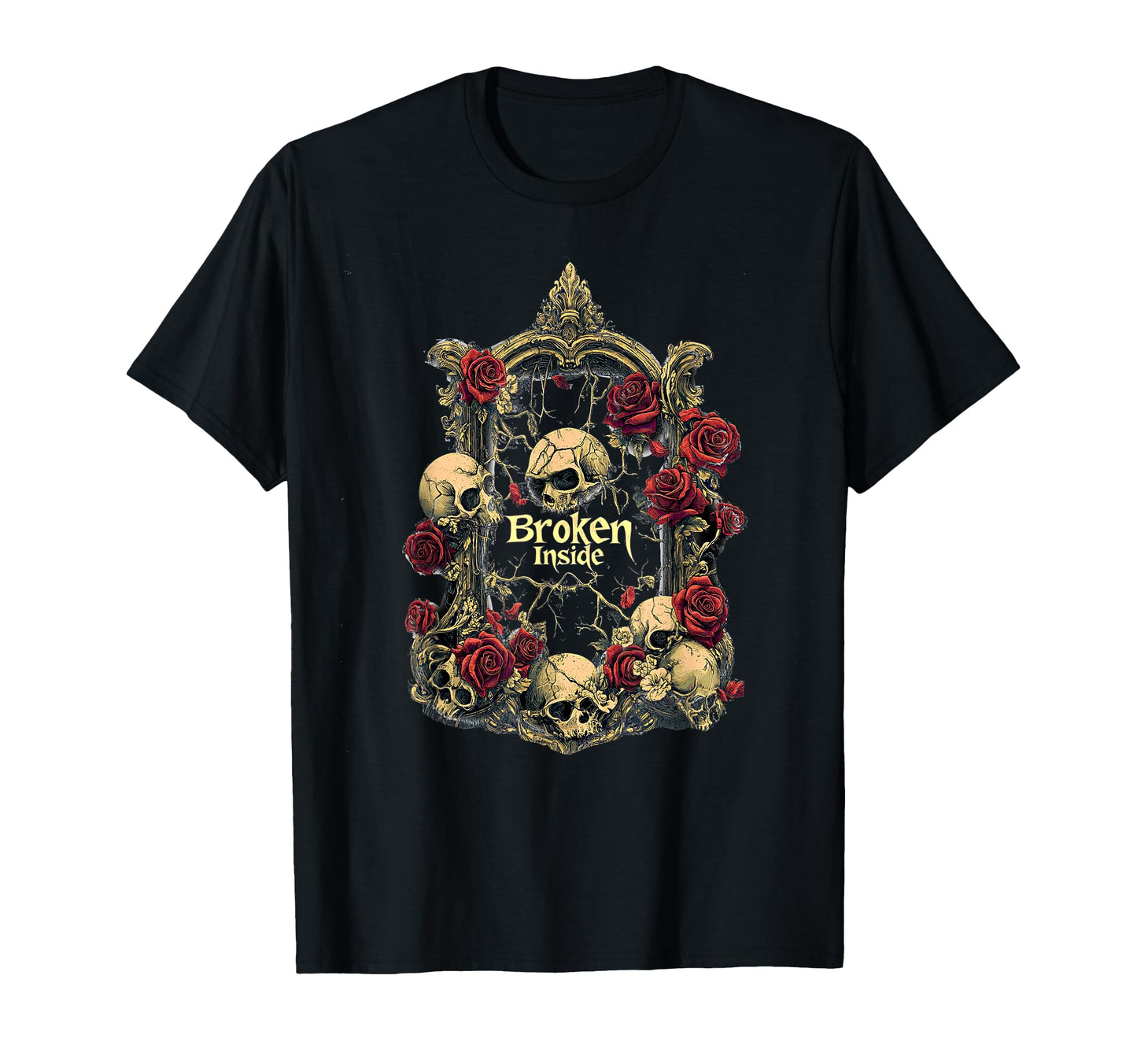 Broken Inside Gothic Alt Grunge Hip T-Shirt - Streetwear Style Men Women - T-Shirt, Sweatshirt, Hoodie