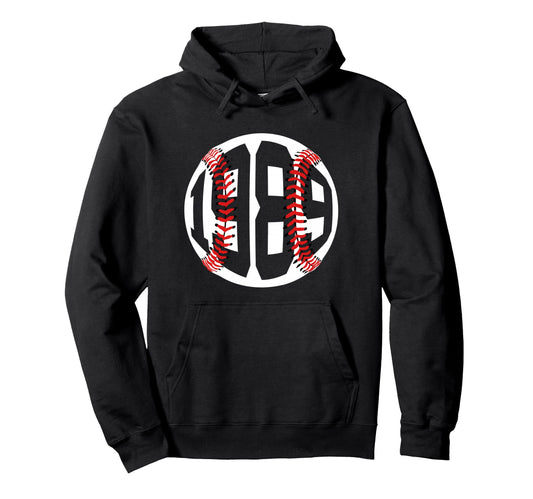 1989 Baseball 37Th Birthday Hoodie - Fun Novelty Design Unisex - T-Shirt, Sweatshirt, Hoodie
