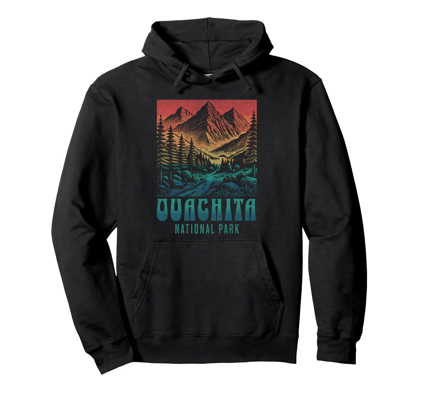 Ouachita National Park Arkansas Mountain Hoodie - Novelty Apparel Unisex - T-Shirt, Sweatshirt, Hoodie