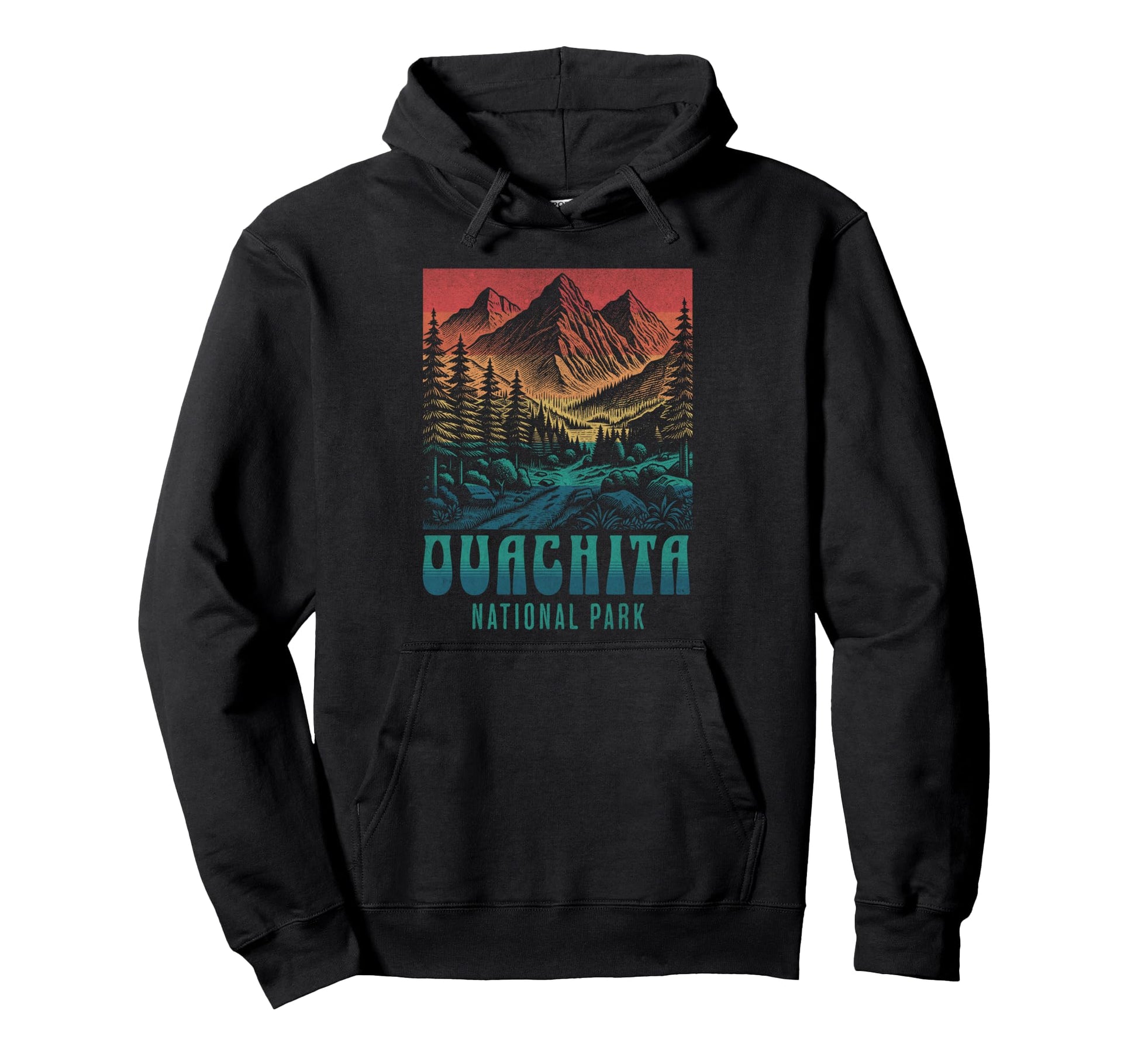 Ouachita National Park Arkansas Mountain Hoodie - Novelty Apparel Unisex - T-Shirt, Sweatshirt, Hoodie