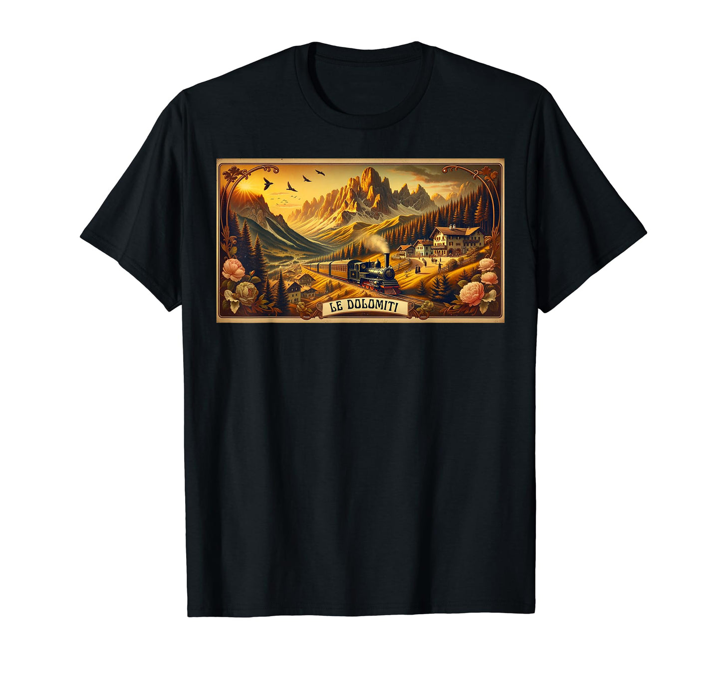 Postcard Le Dolomiti Dolomites T-Shirt - Novelty Apparel Men Women - T-Shirt, Sweatshirt, Hoodie