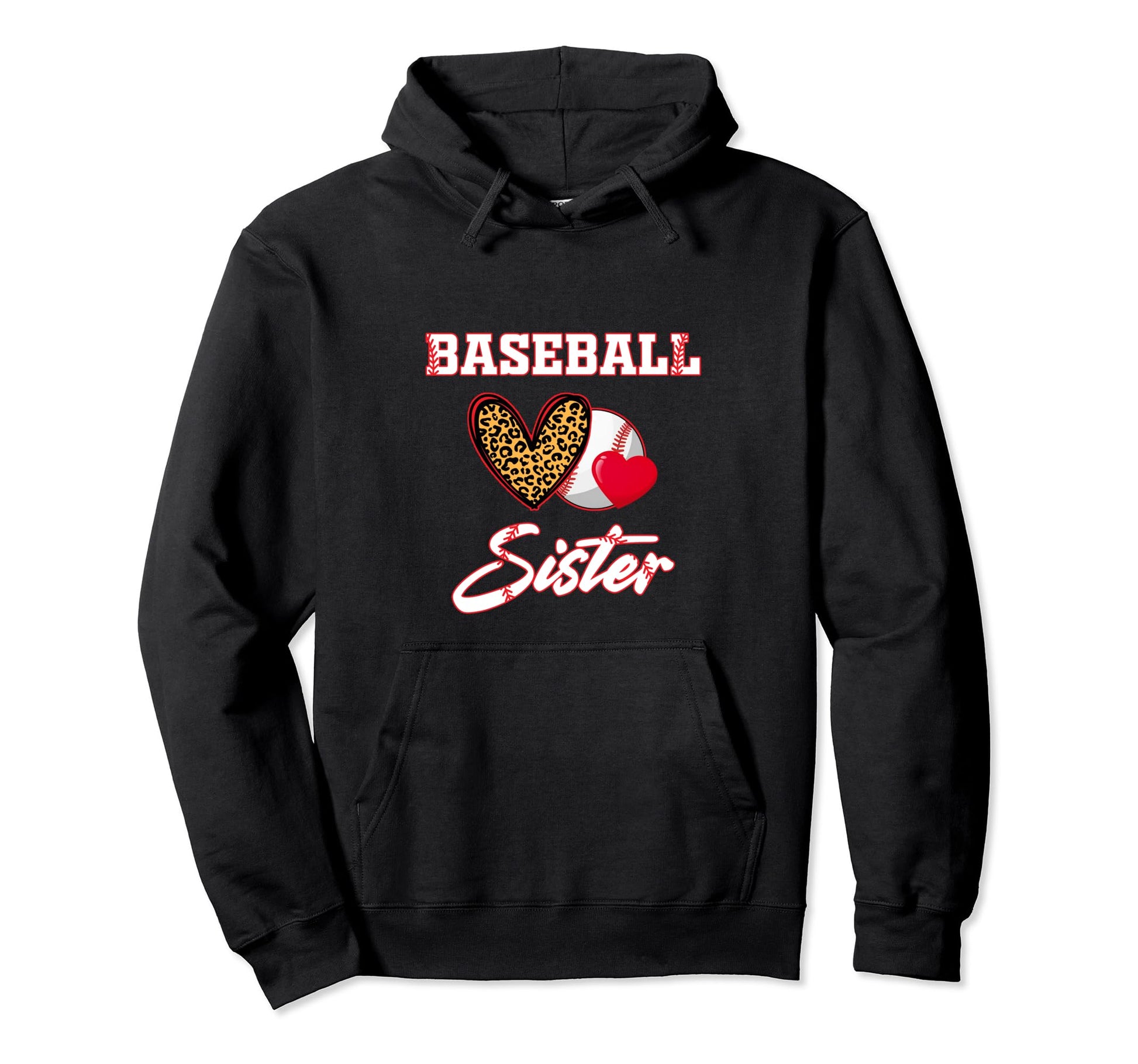 Funny Baseball Sister Baseball Sisters Hoodie - Graphic Print for Adults - T-Shirt, Sweatshirt, Hoodie