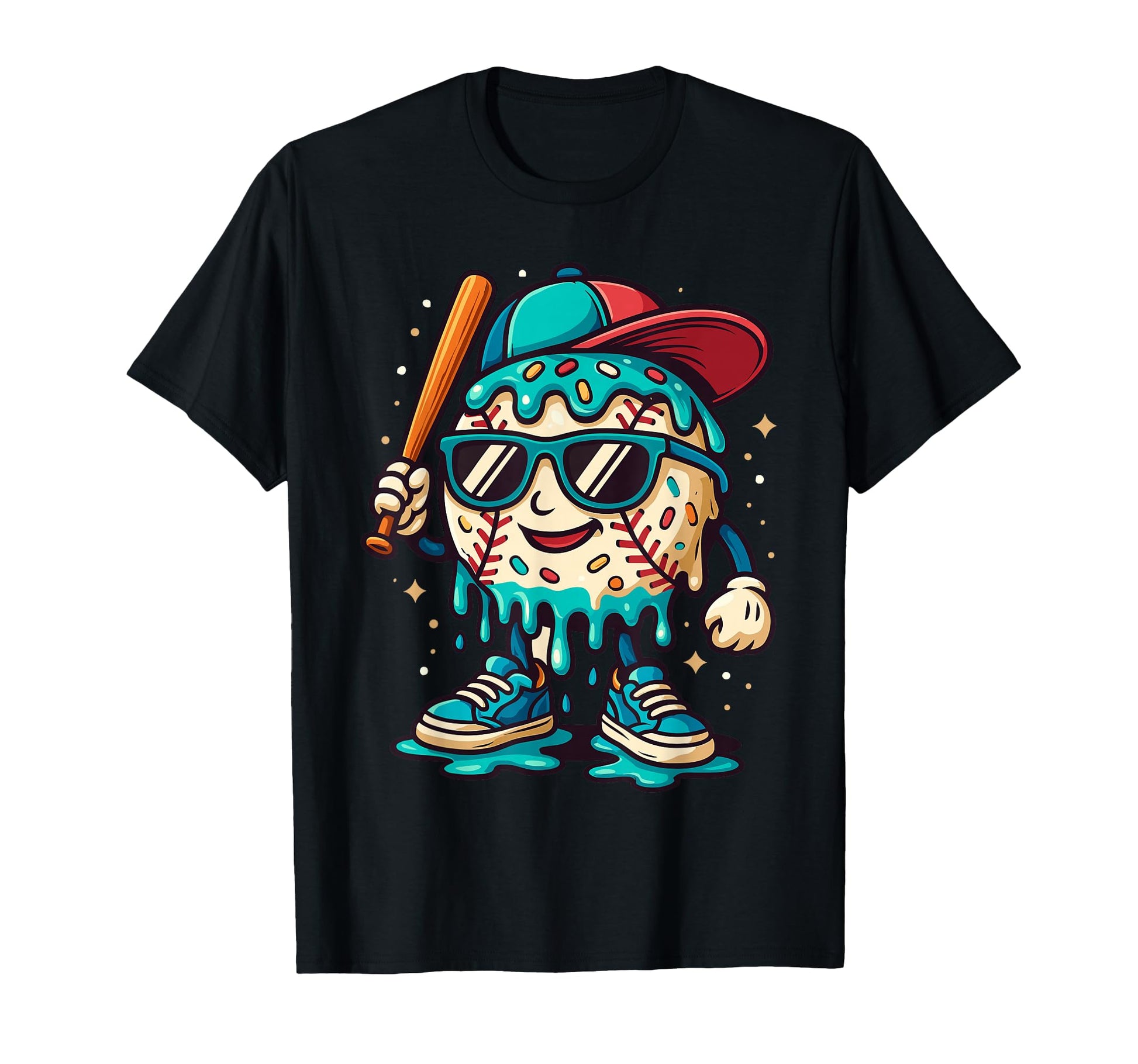 Baseball Drip Outfit Ice Cream Drip T-Shirt - Novelty Apparel Men Women - T-Shirt, Sweatshirt, Hoodie