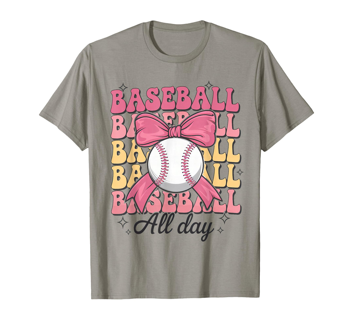 Groovy Baseball Coquette Bow Baseball T-Shirt - Unique Graphic Unisex - T-Shirt, Sweatshirt, Hoodie