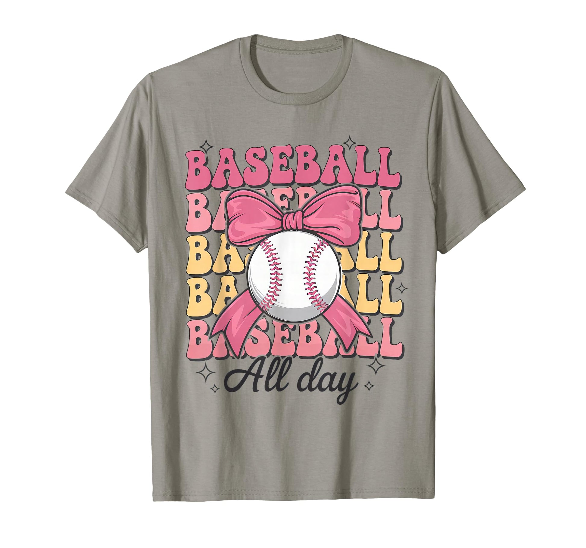 Groovy Baseball Coquette Bow Baseball T-Shirt - Unique Graphic Unisex - T-Shirt, Sweatshirt, Hoodie