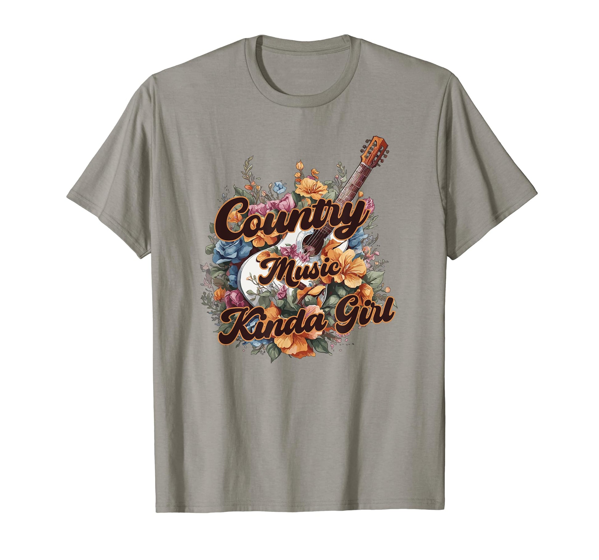 Country Music Kinda Guitar Western T-Shirt - Custom Art Print Men Women - T-Shirt, Sweatshirt, Hoodie