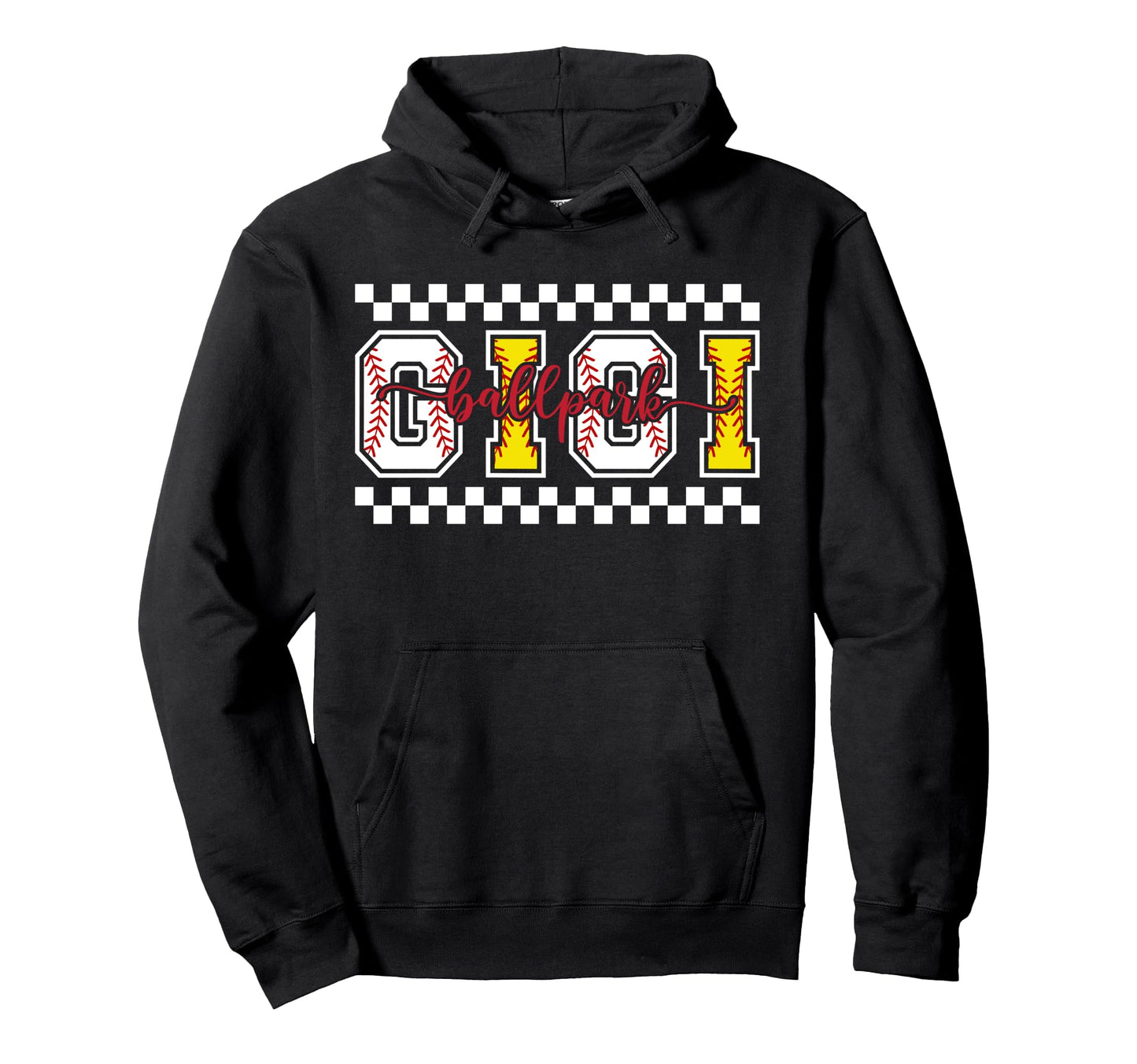 Ballpark Gigi Softball Baseball Gigi Hoodie - Minimalist Print Men Women - T-Shirt, Sweatshirt, Hoodie