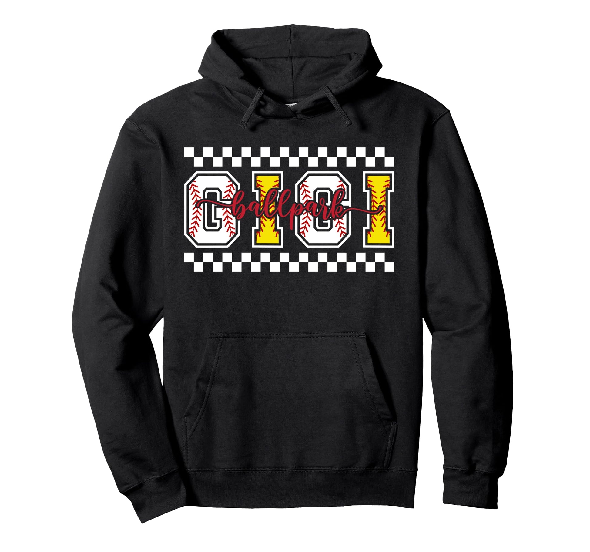 Ballpark Gigi Softball Baseball Gigi Hoodie - Minimalist Print Men Women - T-Shirt, Sweatshirt, Hoodie