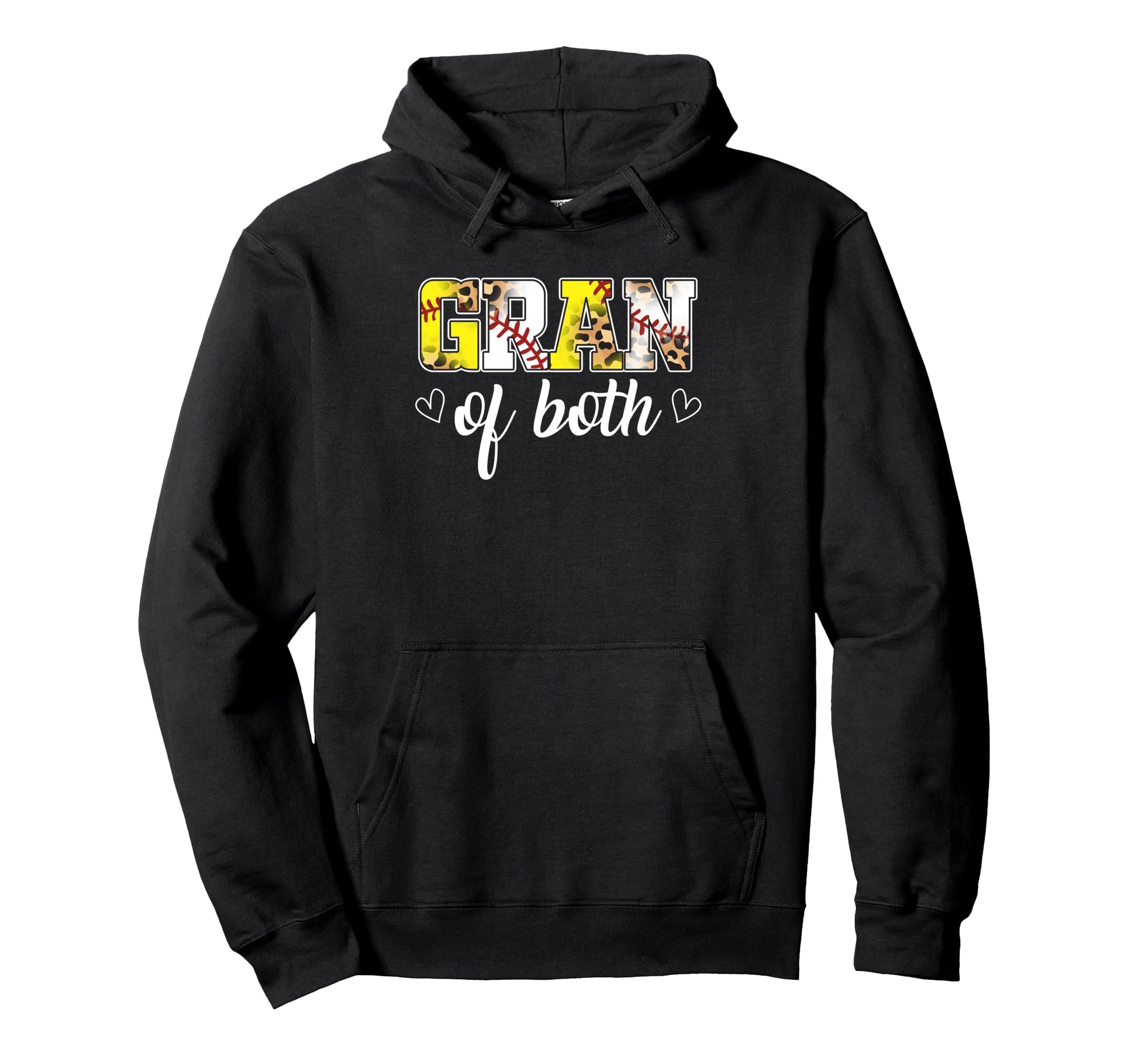Gran Both Leopard Game Day Baseball Hoodie - Fun Novelty Design Unisex - T-Shirt, Sweatshirt, Hoodie