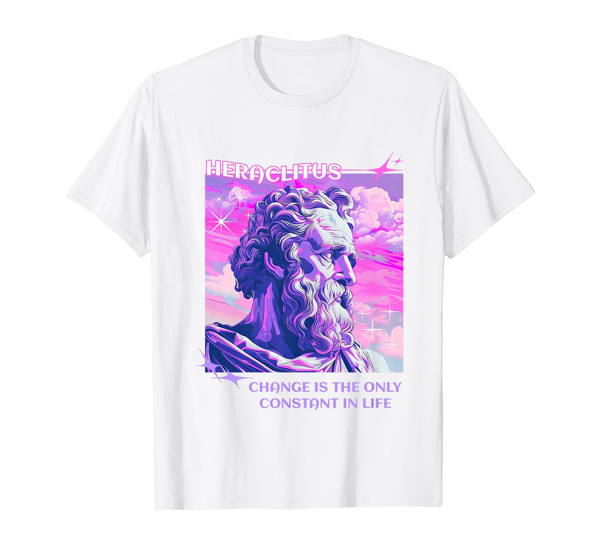 Stoic Philosopher Heraclitus Y2K T-Shirt - Aesthetic Graphic Unisex - T-Shirt, Sweatshirt, Hoodie