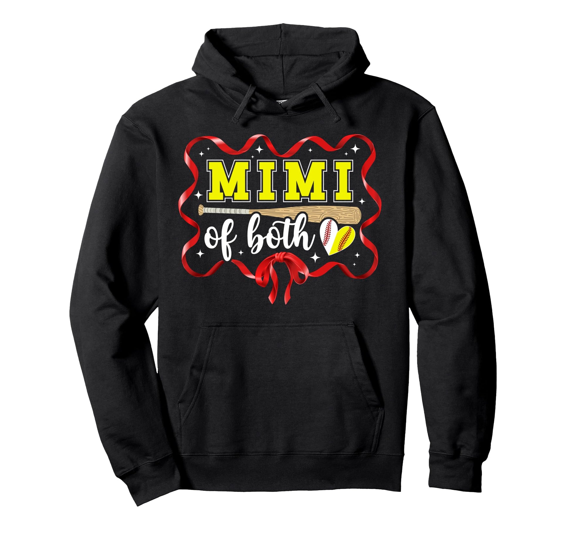 Mimi Both Coquette Baseball Softball Hoodie - Fun Novelty Design Men Women - T-Shirt, Sweatshirt, Hoodie