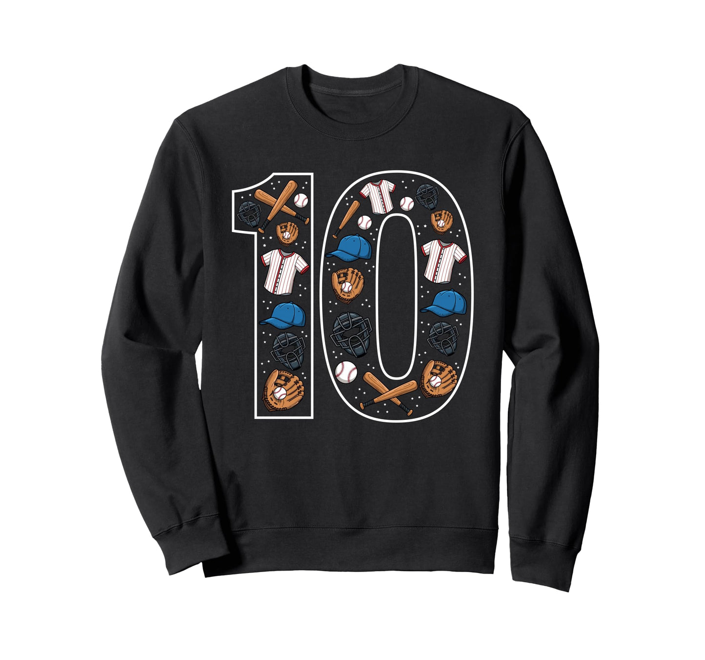 10 Baseball 10Th Birthday Sweatshirt - Aesthetic Graphic Unisex - T-Shirt, Sweatshirt, Hoodie