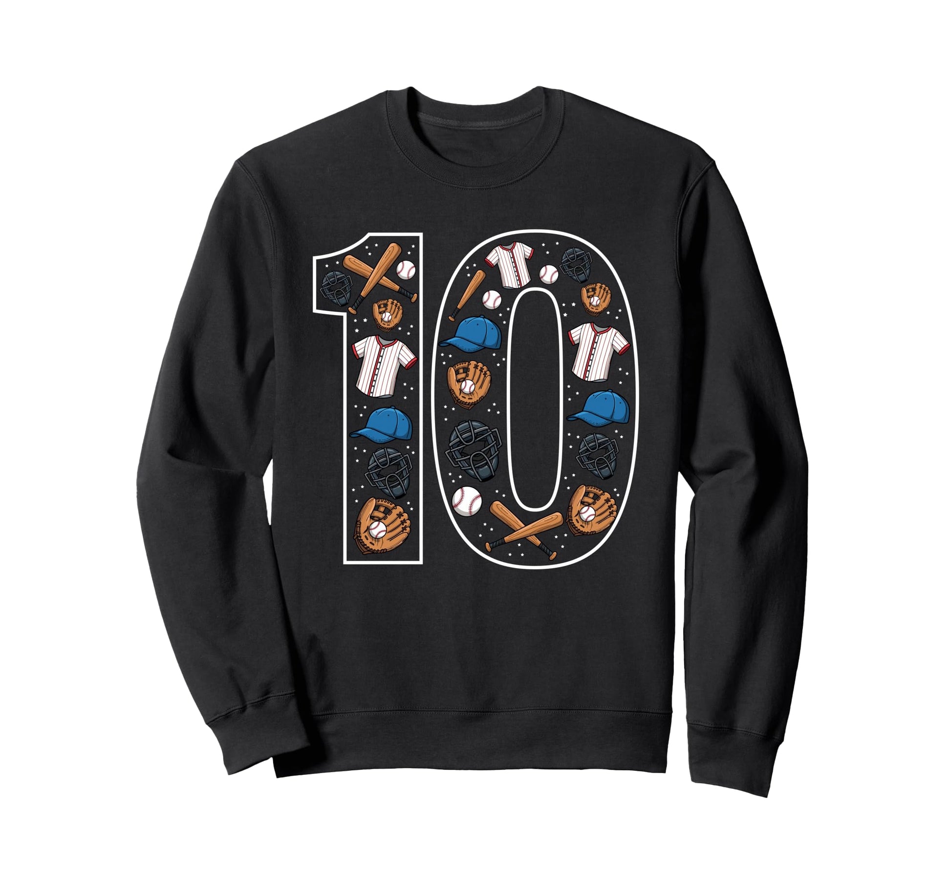 10 Baseball 10Th Birthday Sweatshirt - Aesthetic Graphic Unisex - T-Shirt, Sweatshirt, Hoodie