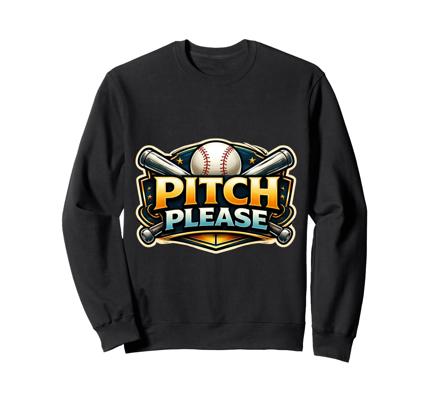 Pitch Please Funny Baseball Player Sweatshirt - Aesthetic Graphic Unisex - T-Shirt, Sweatshirt, Hoodie
