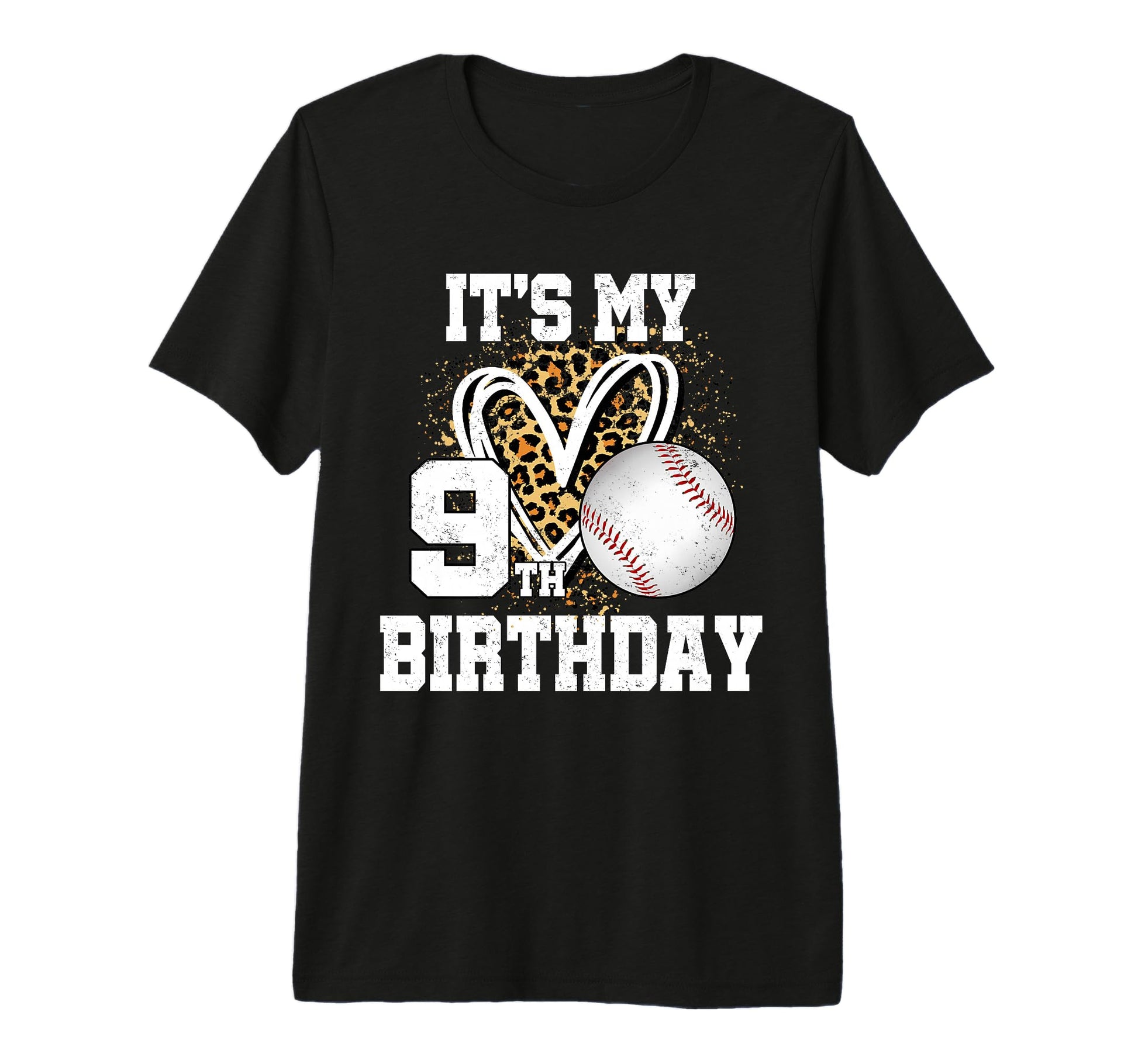 Its My 9Th Birthday Baseball 9 Year T-Shirt - Minimalist Print Men Women - T-Shirt, Sweatshirt, Hoodie