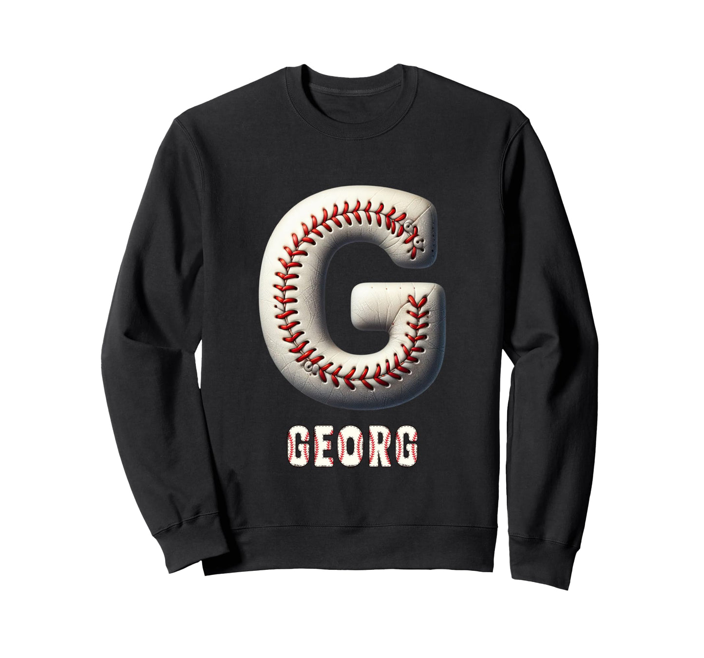 Baseball Home Run Julius Initial Letter Sweatshirt - Trendy Graphic Unisex - T-Shirt, Sweatshirt, Hoodie