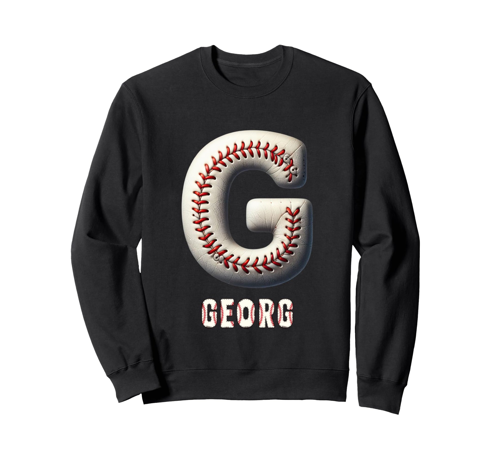 Baseball Home Run Julius Initial Letter Sweatshirt - Trendy Graphic Unisex - T-Shirt, Sweatshirt, Hoodie