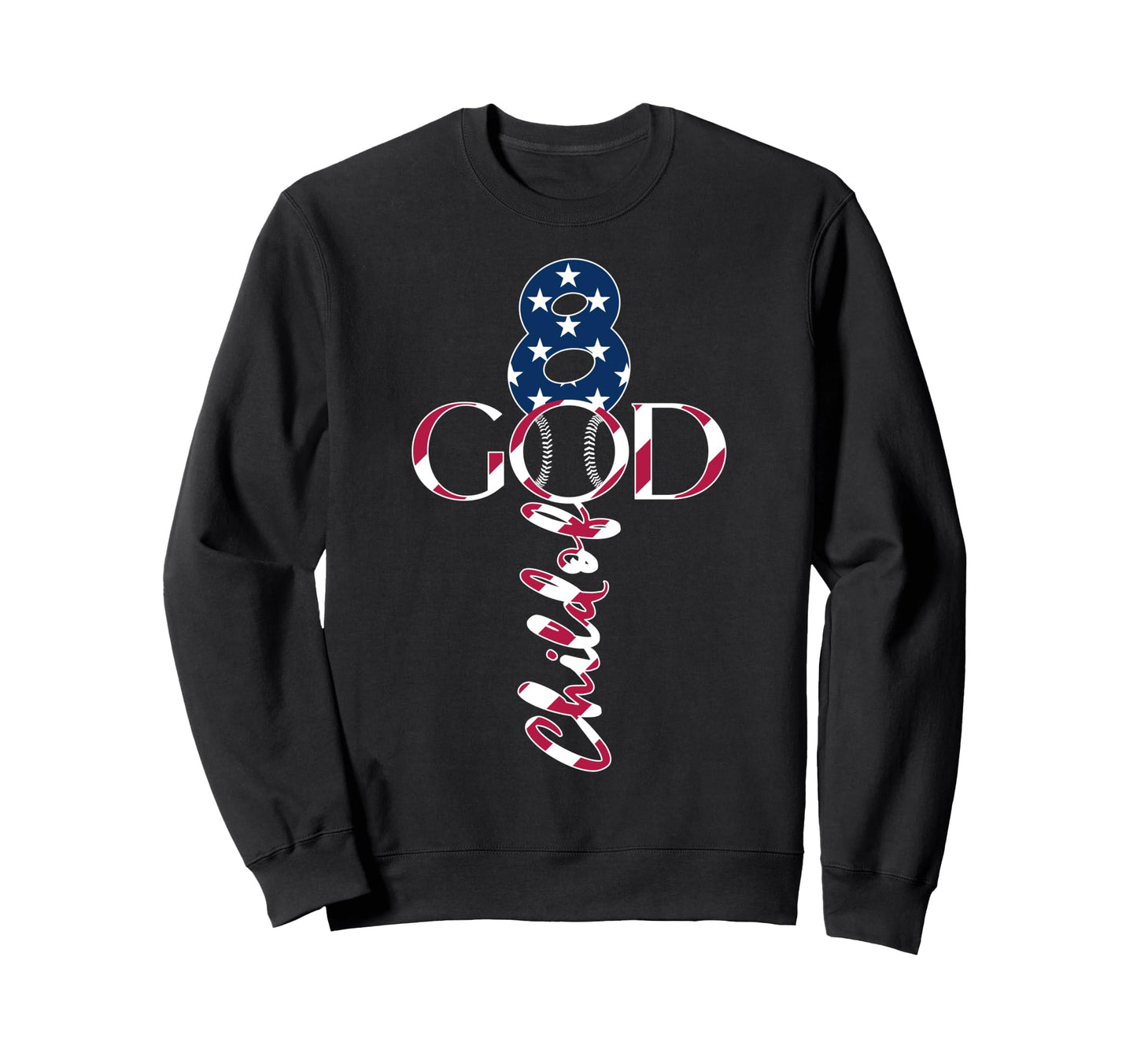 Baseball Jesus 8 Years Child God Sweatshirt - Novelty Apparel Men Women - T-Shirt, Sweatshirt, Hoodie