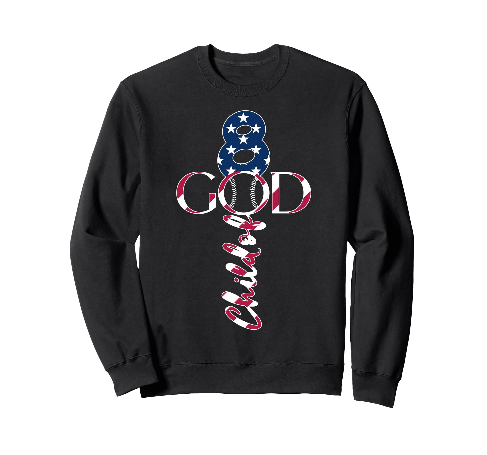 Baseball Jesus 8 Years Child God Sweatshirt - Novelty Apparel Men Women - T-Shirt, Sweatshirt, Hoodie