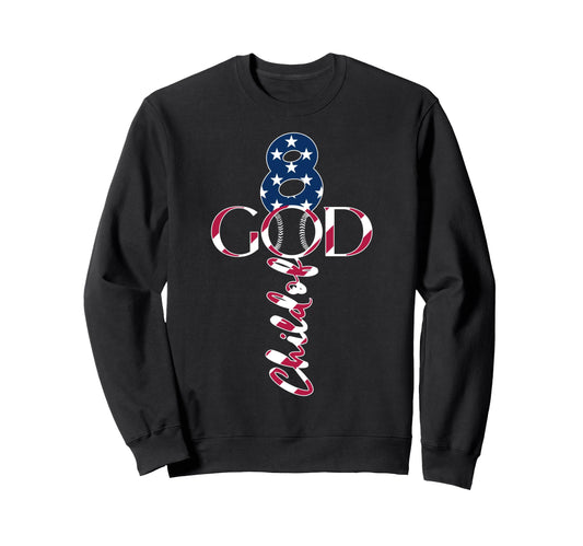 Baseball Jesus 8 Years Child God Sweatshirt - Novelty Apparel Men Women - T-Shirt, Sweatshirt, Hoodie