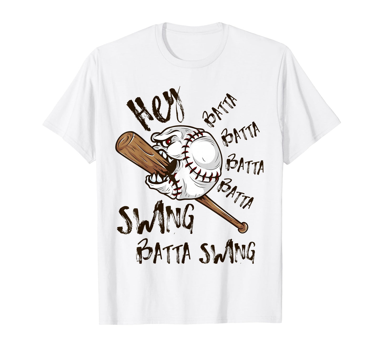 Hey Batter Batter Swing Funny Baseball T-Shirt - Graphic Print Men Women - T-Shirt, Sweatshirt, Hoodie