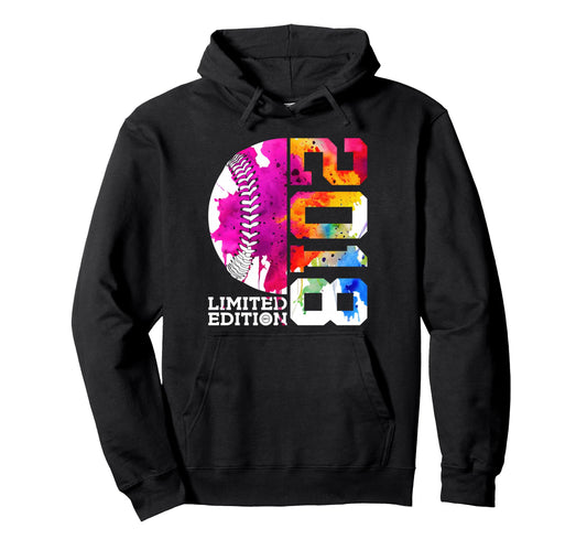 8Th Birthday Baseball 2018 Hoodie - Custom Art Print Unisex - T-Shirt, Sweatshirt, Hoodie