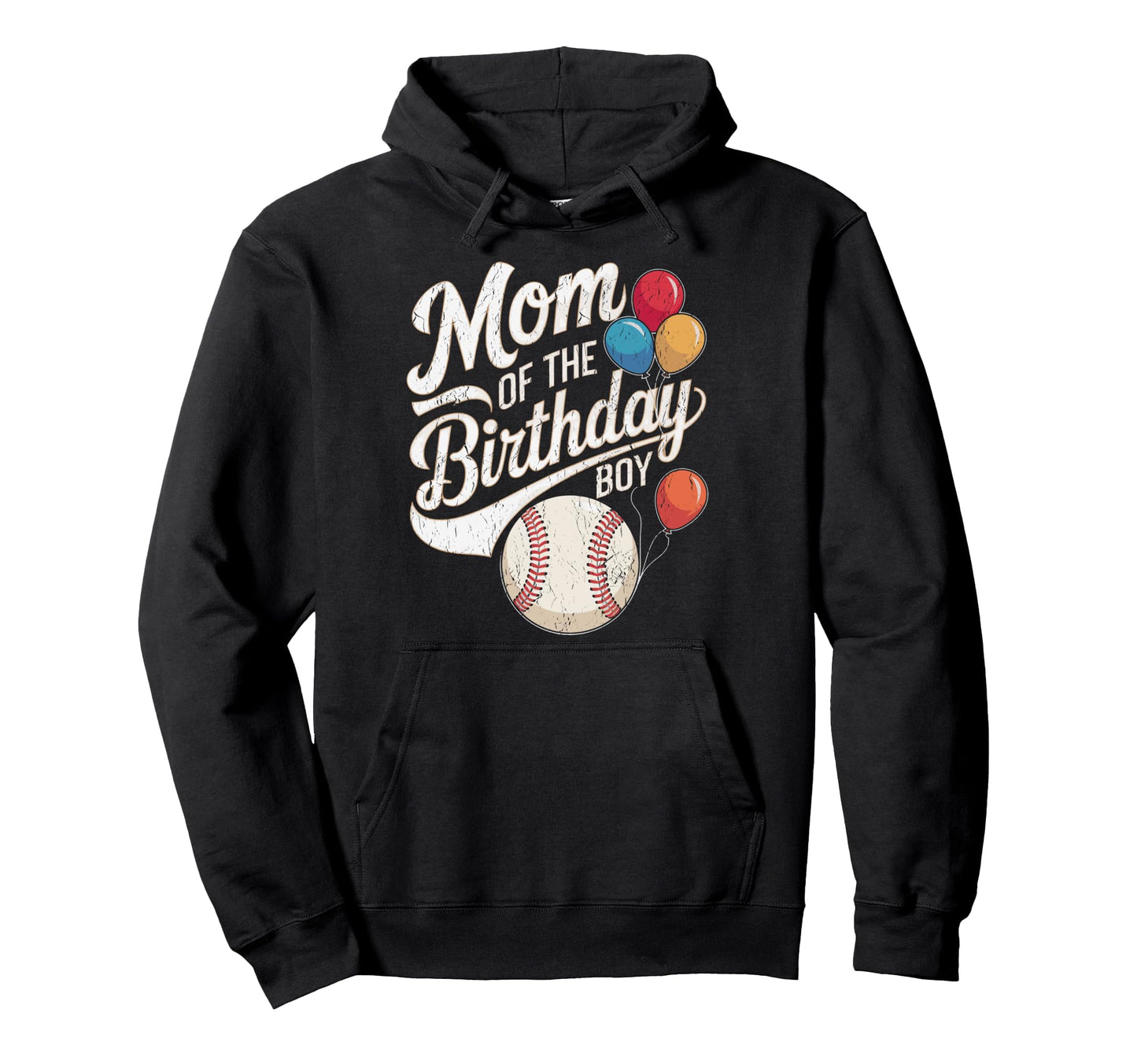 Baseball Birthday Party Mom Birthday Hoodie - Minimalist Print Men Women - T-Shirt, Sweatshirt, Hoodie