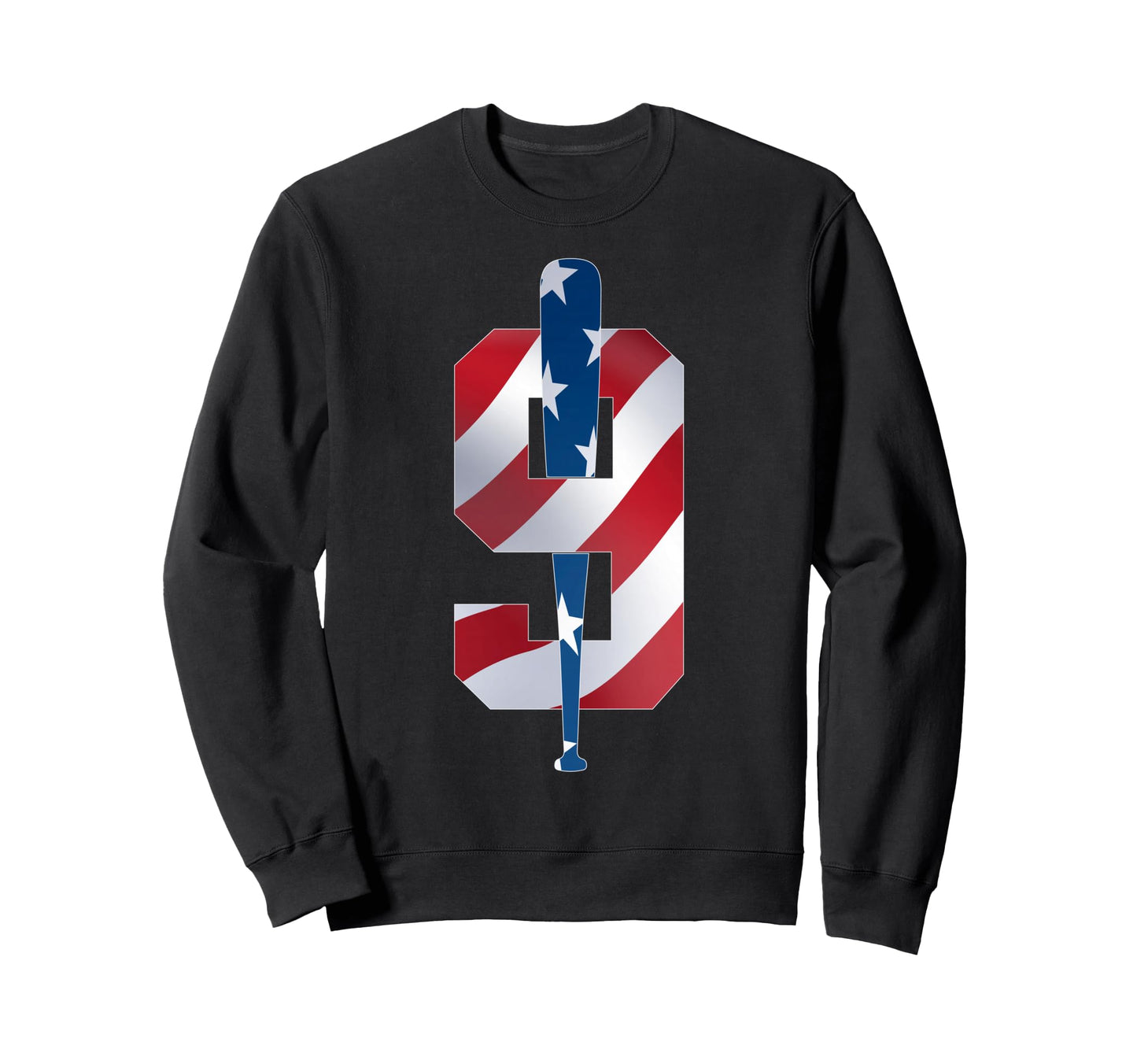 Number 9 Years Baseball 9Th Birthday Sweatshirt - Trendy Graphic for Adults - T-Shirt, Sweatshirt, Hoodie