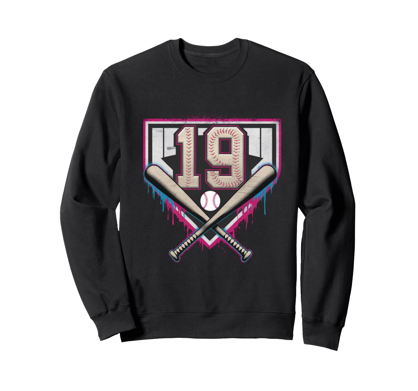 Sprinkle 19Th Birthday Baseball Home Sweatshirt - Custom Art Print Unisex - T-Shirt, Sweatshirt, Hoodie