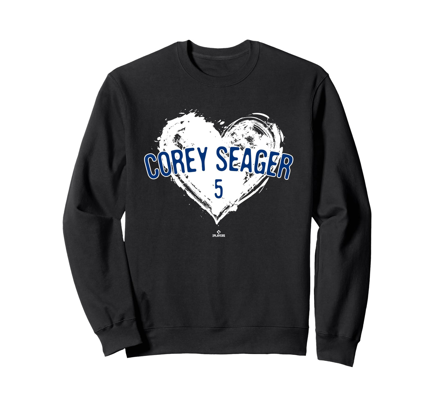 Distressed Heart Corey Seager Texas Sweatshirt - Graphic Print Men Women - T-Shirt, Sweatshirt, Hoodie