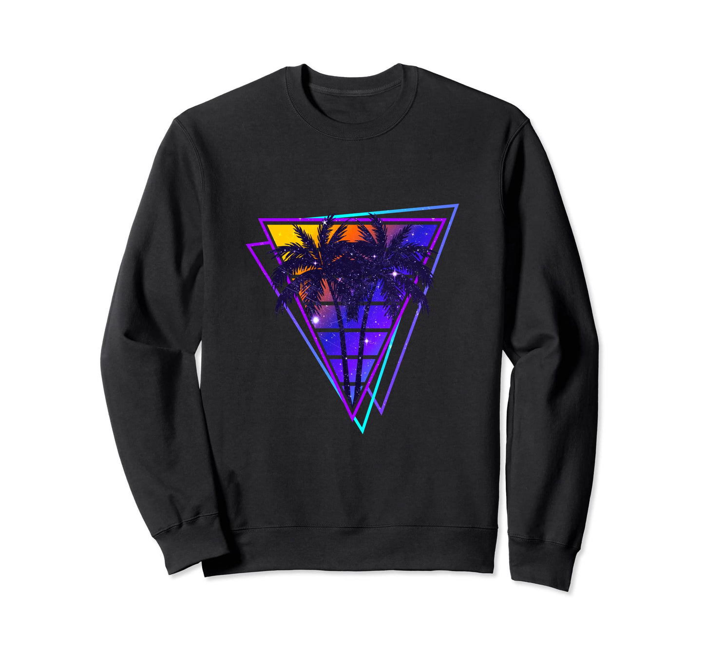 Synthwave Vaporwave Triangle Sweatshirt - Aesthetic Graphic for Adults - T-Shirt, Sweatshirt, Hoodie