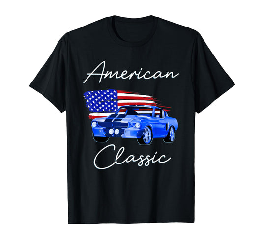 American Muscle Car T-Shirt - Fun Novelty Design for Adults - T-Shirt, Sweatshirt, Hoodie