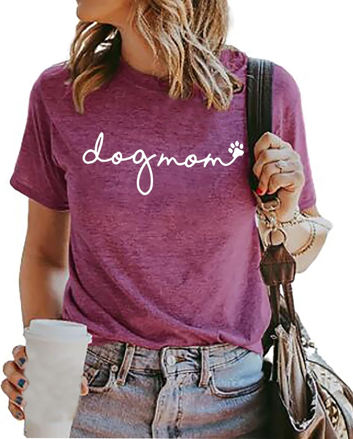 Dog Mom Women Funny Mama O-Neck Graphic Casual Loose - Adult & Kids T-Shirts, Sweatshirts & Hoodies apparel design preview 1