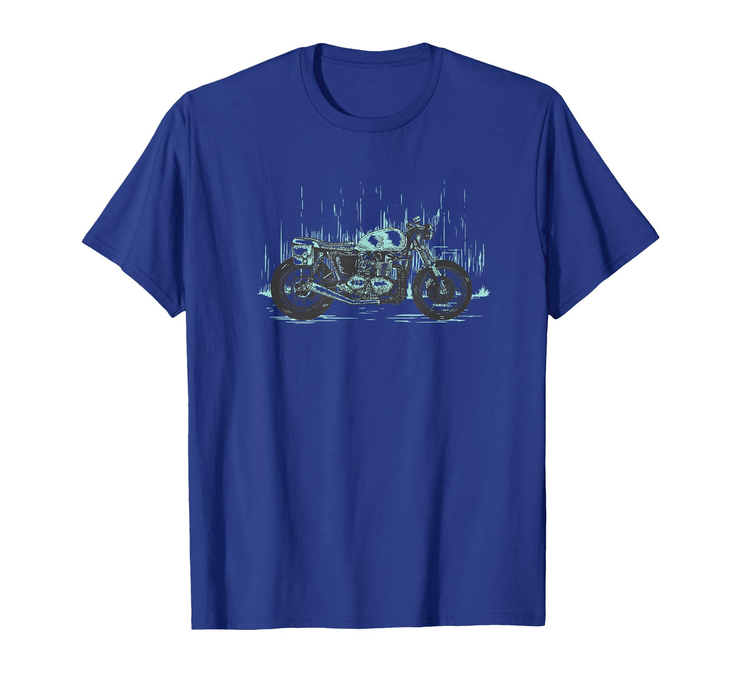 Antique Motorcycle Teal Accent T-Shirt - Minimalist Print Unisex - T-Shirt, Sweatshirt, Hoodie